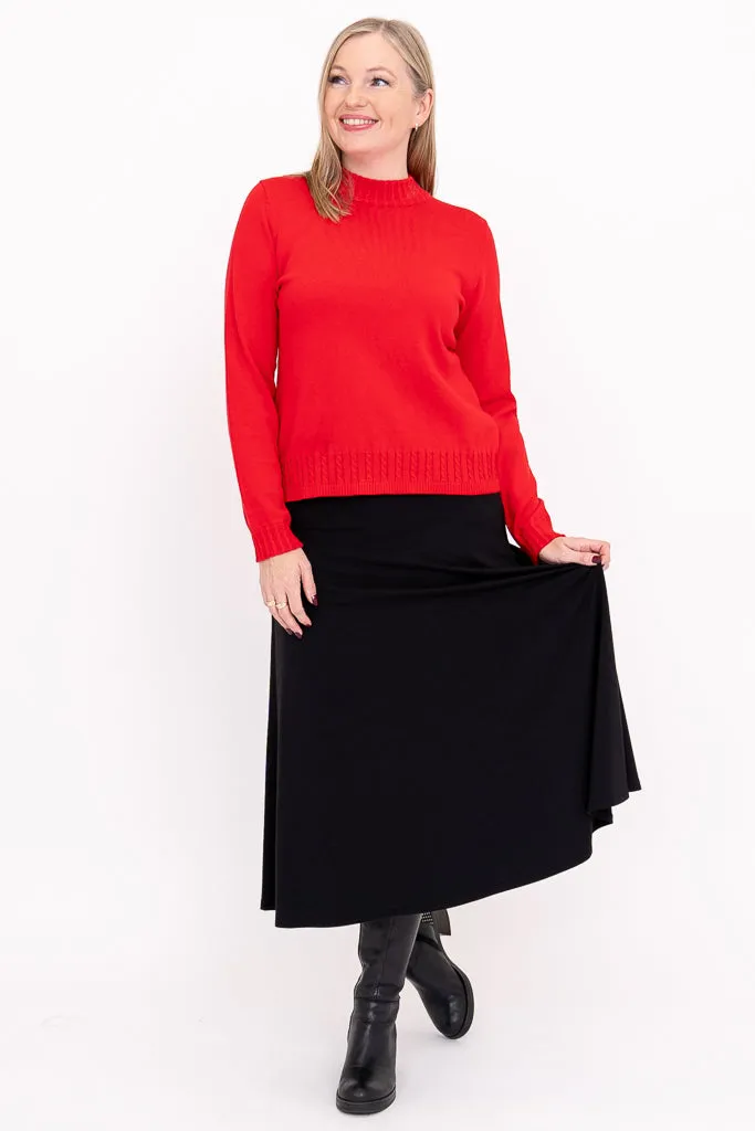 Ella Sweater, Red, Cotton sold by Blue Sky product image thumbnail 2