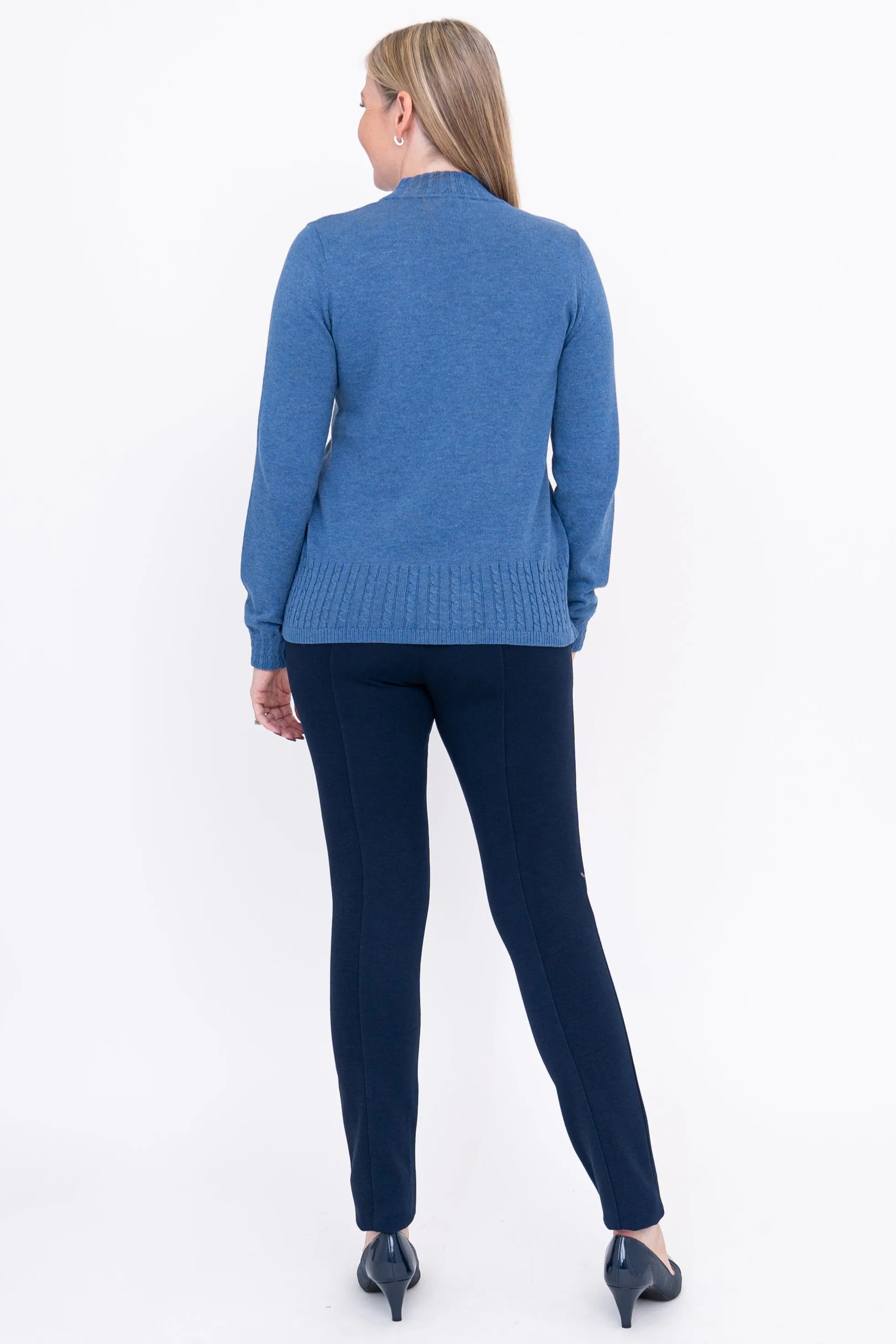 Ella Sweater, Denim, Cotton sold by Blue Sky product image thumbnail 4