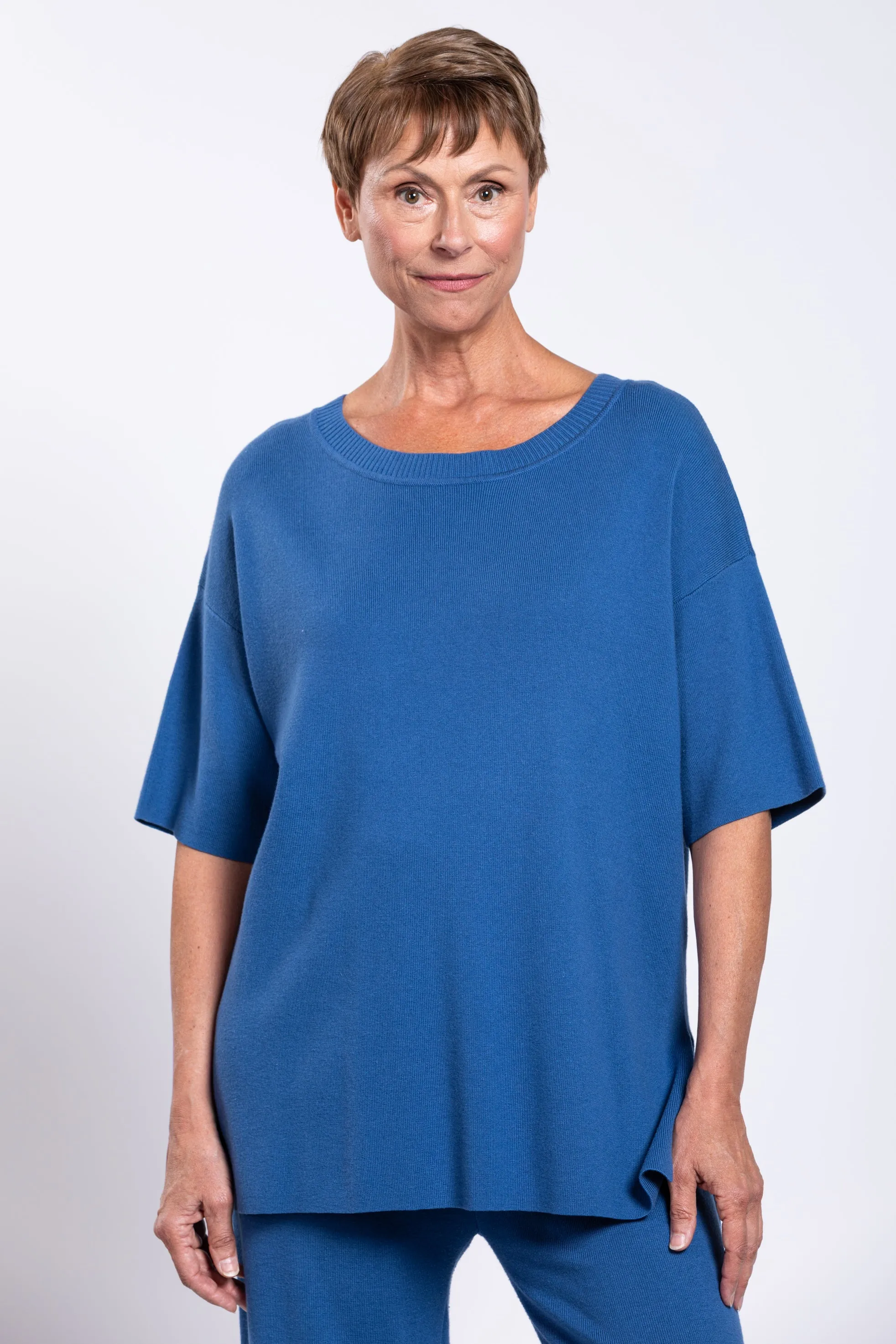 Bailey Sweater, Blue, Cotton sold by Blue Sky product image thumbnail 3