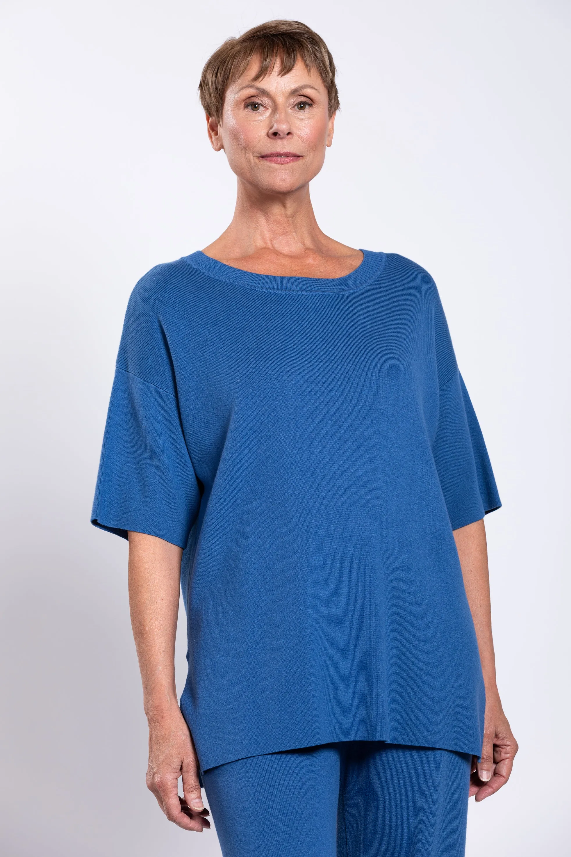 Bailey Sweater, Blue, Cotton sold by Blue Sky