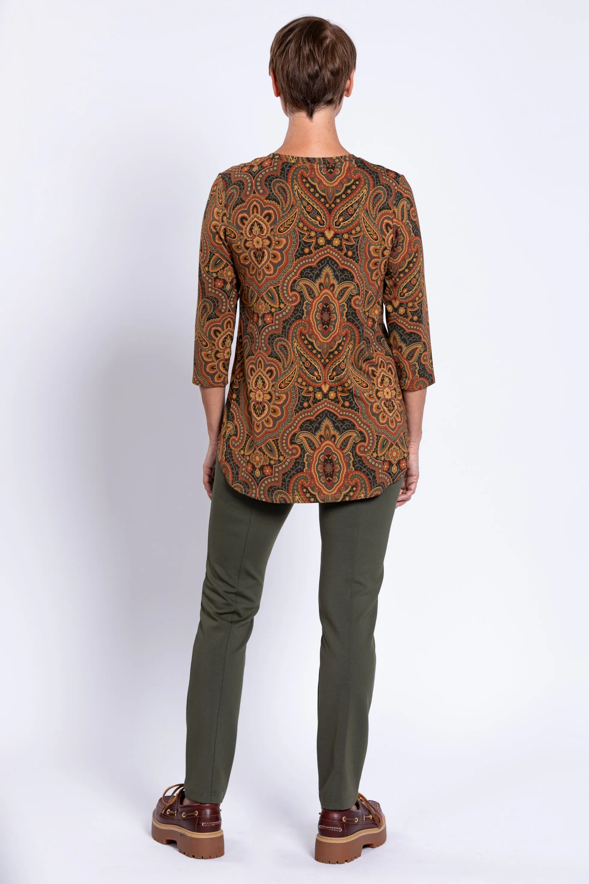 Jackie 3/4 Top, Copper Paisley, Bamboo sold by Blue Sky product image thumbnail 5