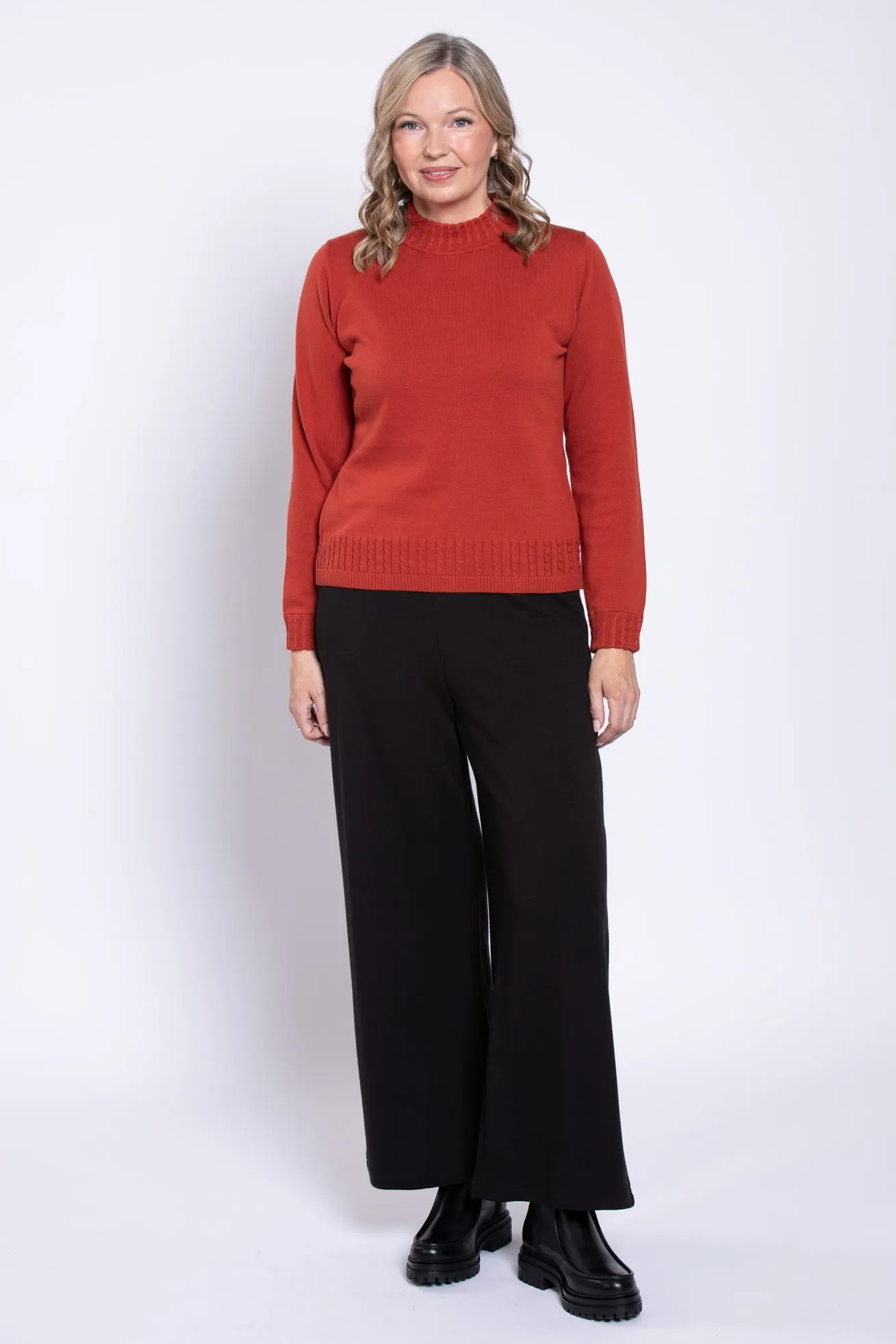 Ella Sweater, Light Copper, Cotton sold by Blue Sky product image thumbnail 3