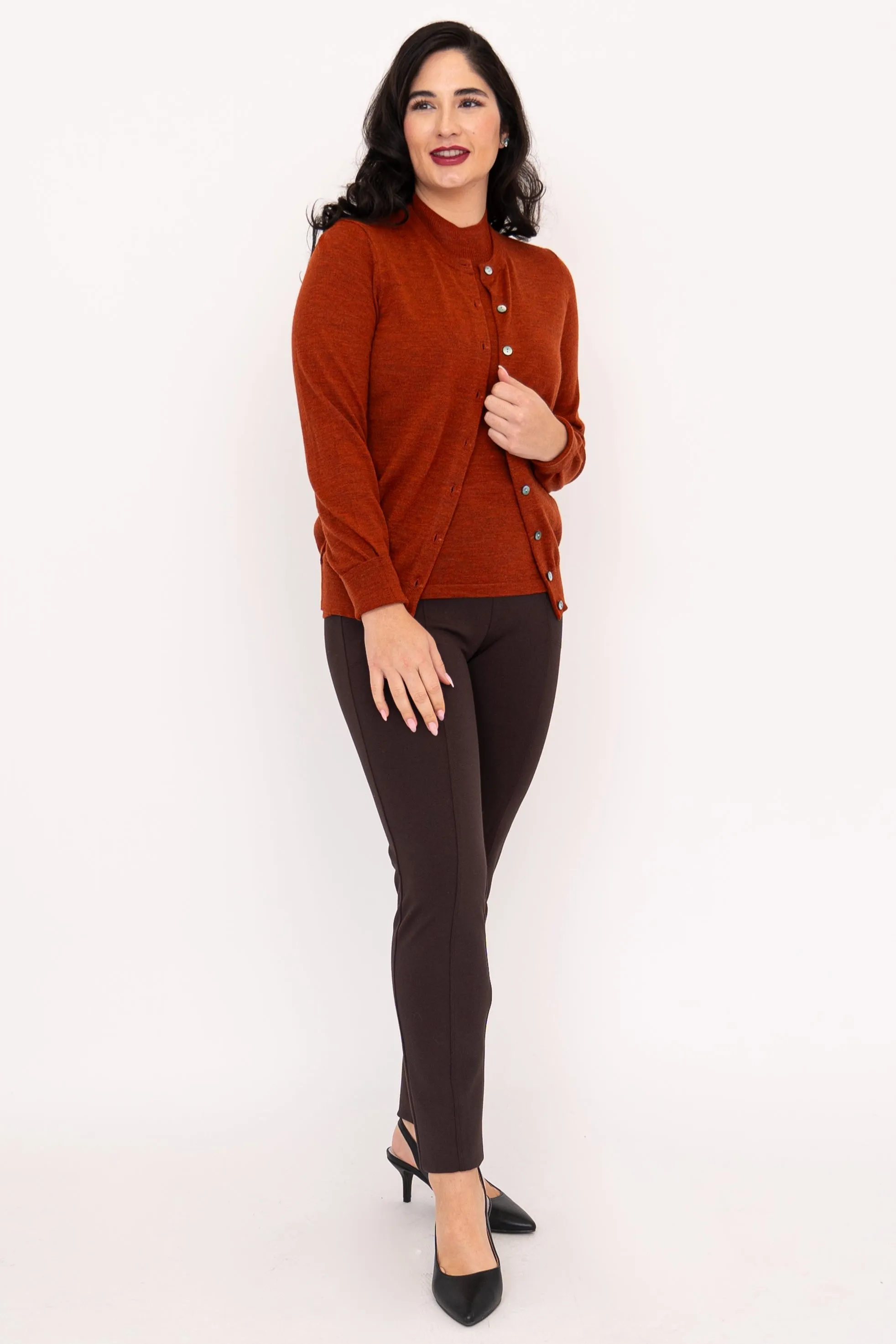 Kitten Cardigan, Bronze, Merino Wool sold by Blue Sky product image thumbnail 3