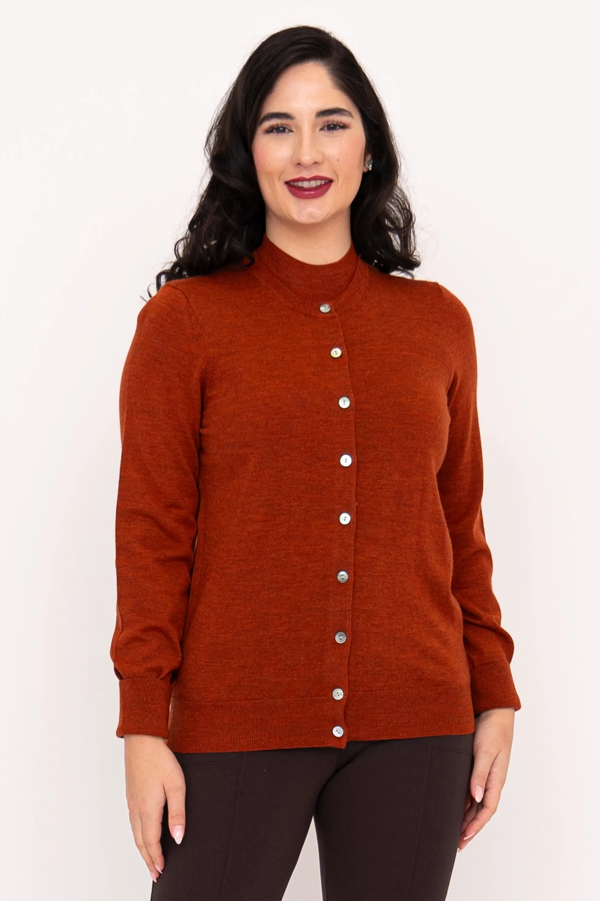 Kitten Cardigan, Bronze, Merino Wool sold by Blue Sky