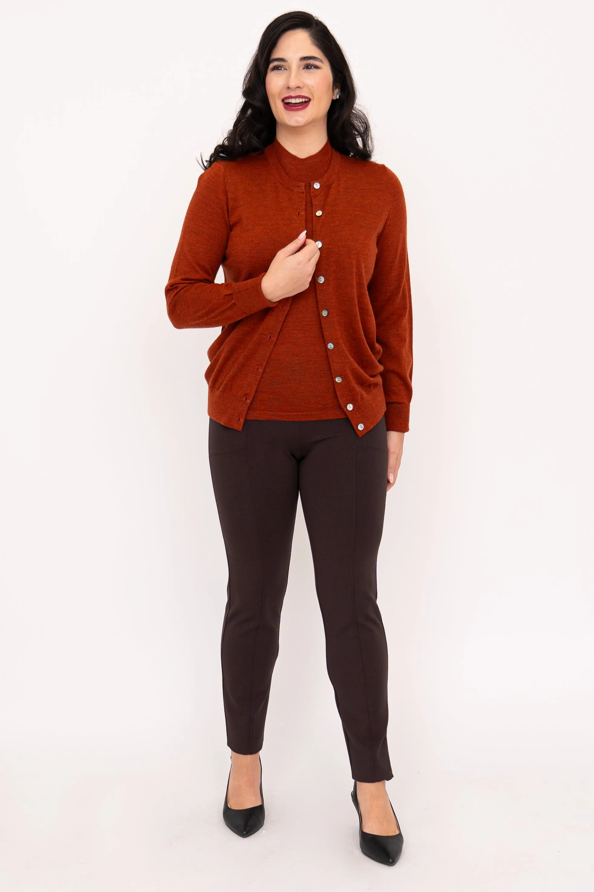 Kitten Cardigan, Bronze, Merino Wool sold by Blue Sky product image thumbnail 4