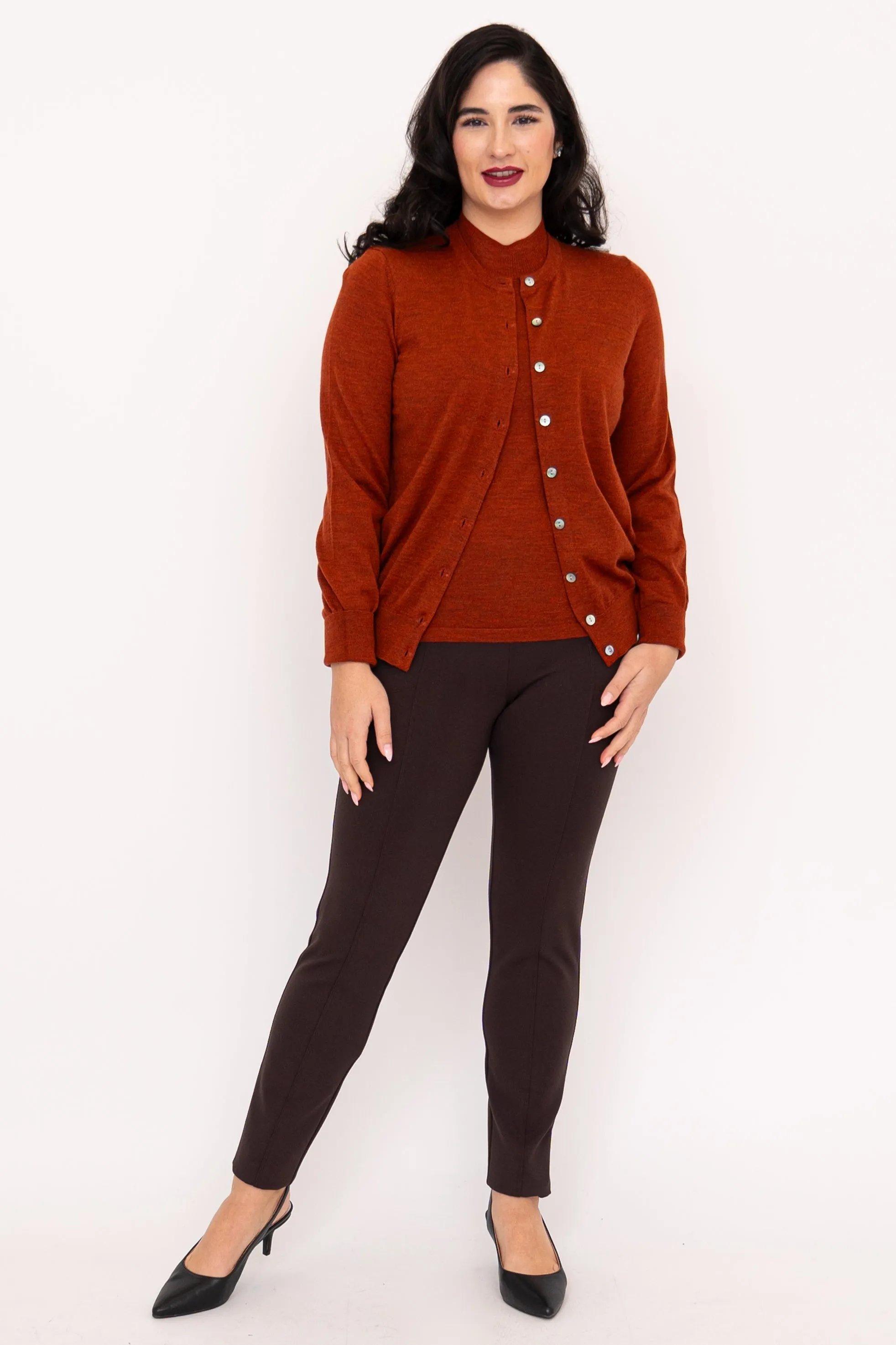 Kitten Cardigan, Bronze, Merino Wool sold by Blue Sky product image thumbnail 2