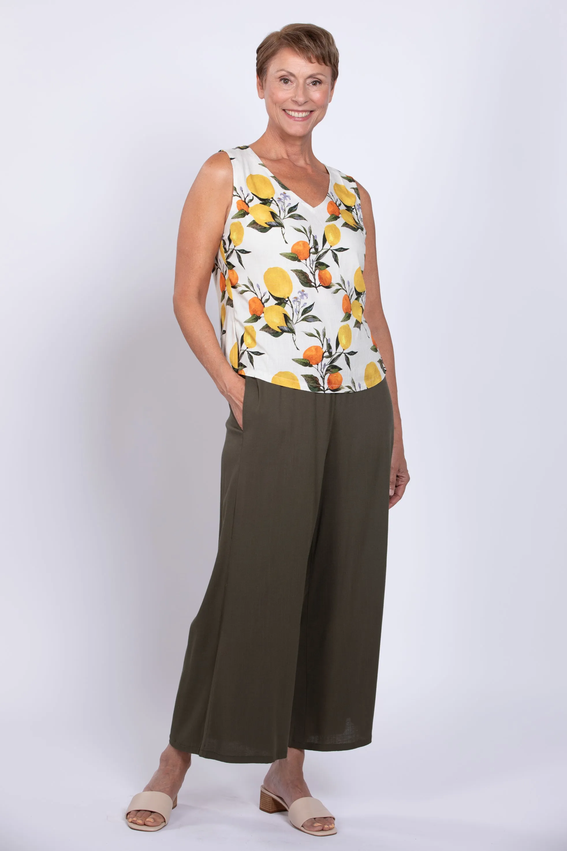 Havana Tank, Lemonade, Linen Bamboo sold by Blue Sky product image thumbnail 3