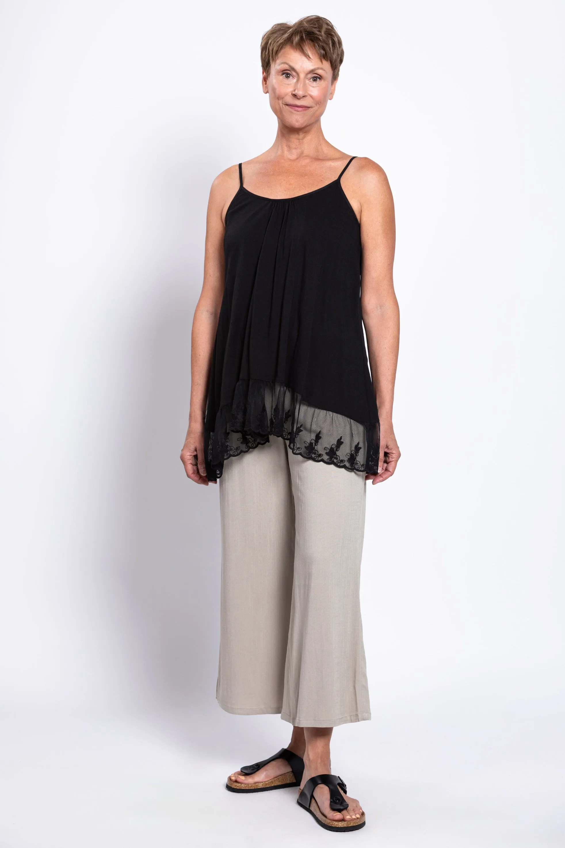 Chantilly Lace, Black, Linen Bamboo sold by Blue Sky product image thumbnail 3