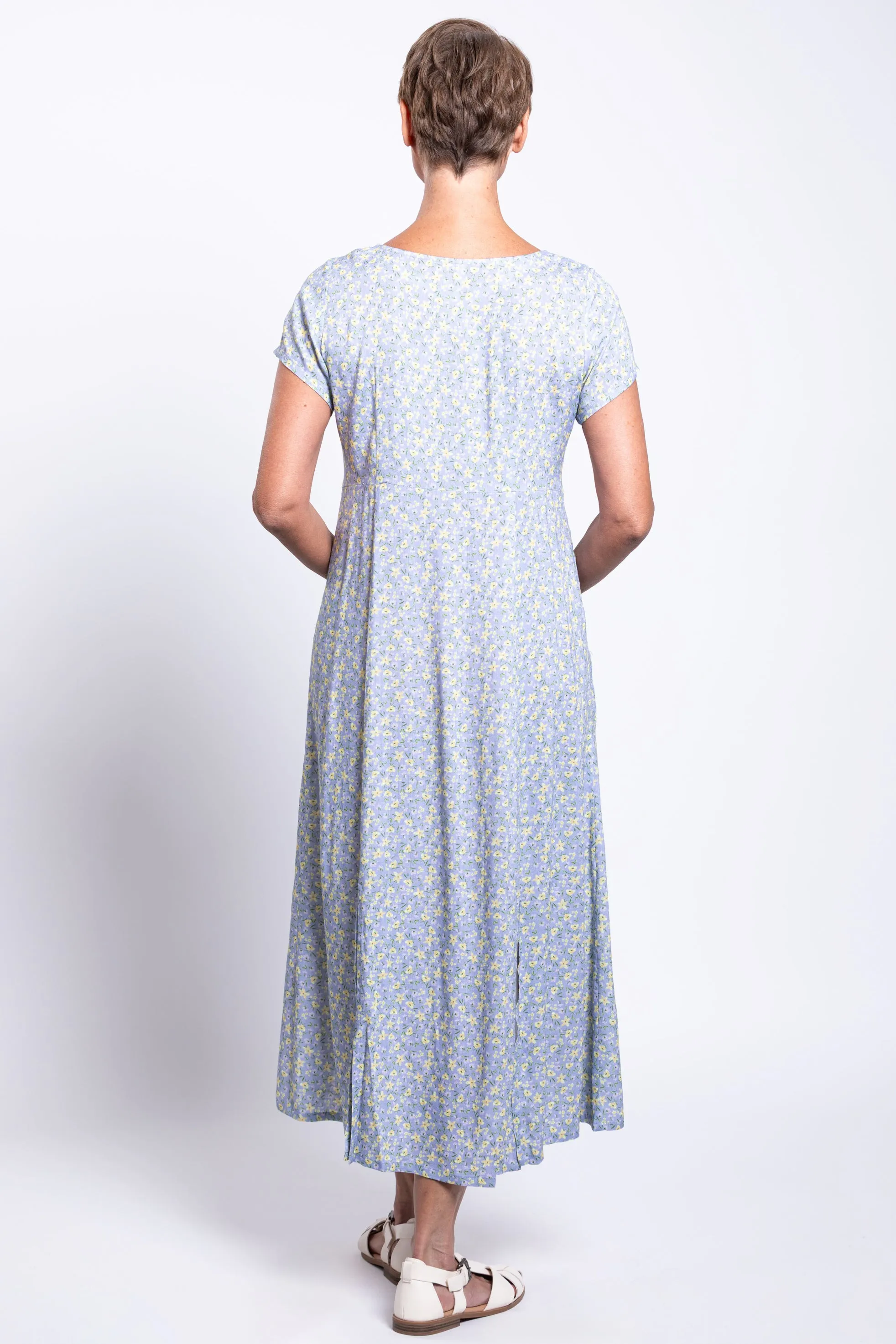 Morgan Dress, Sunshine Ditsy, Linen Bamboo sold by Blue Sky product image thumbnail 4