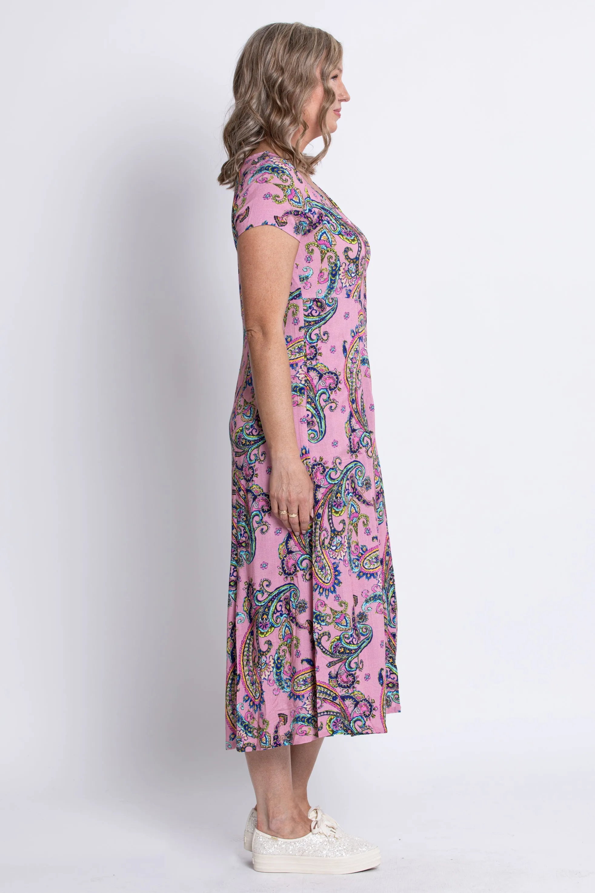 Morgan Dress, Virtue, Linen Bamboo sold by Blue Sky product image thumbnail 4