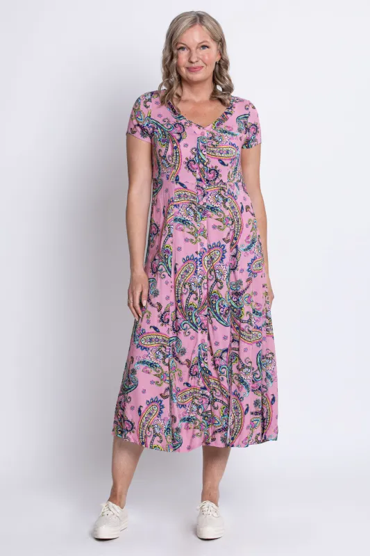 Morgan Dress, Virtue, Linen Bamboo sold by Blue Sky