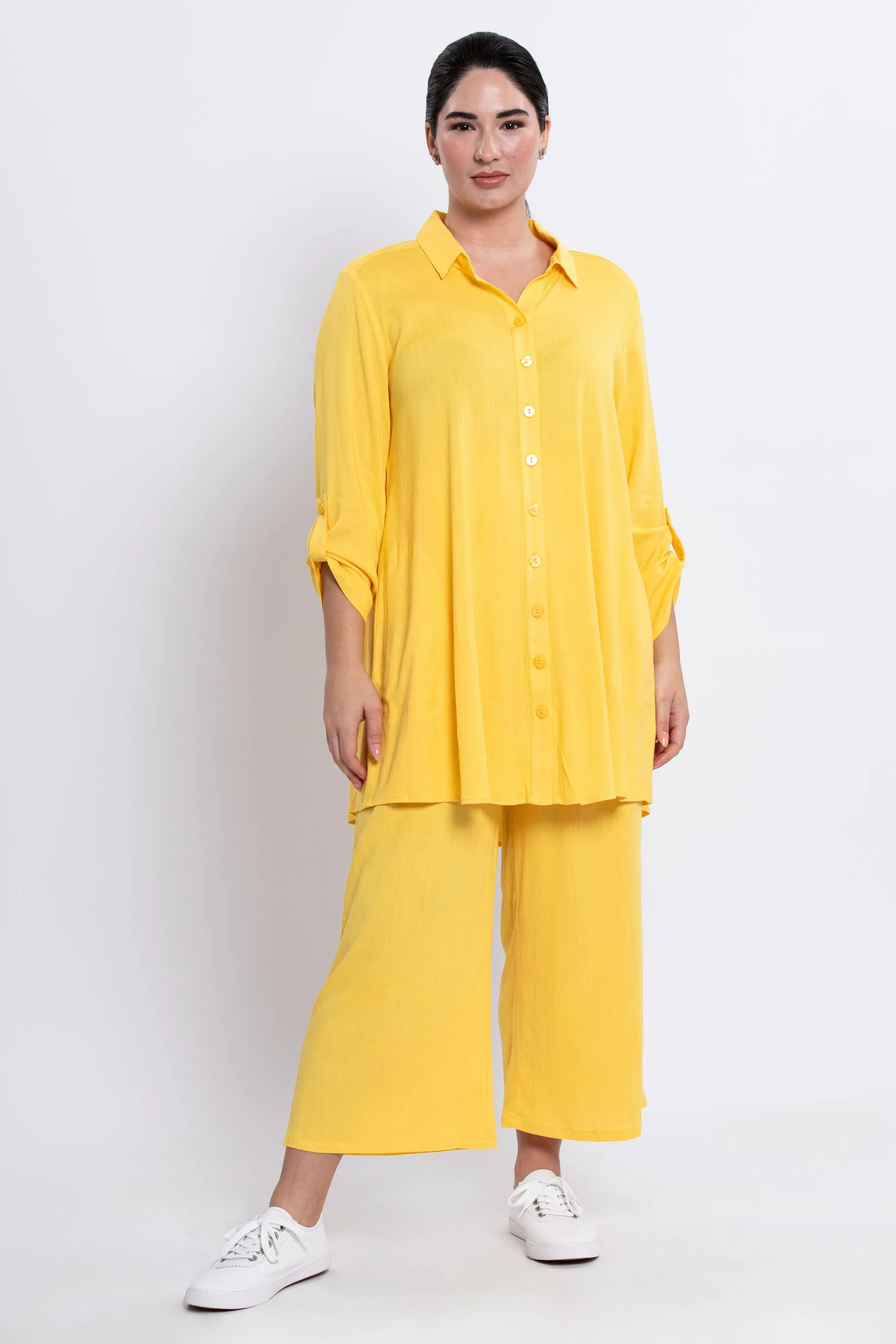 Celine Blouse, Wallflower, Linen Bamboo sold by Blue Sky product image thumbnail 3