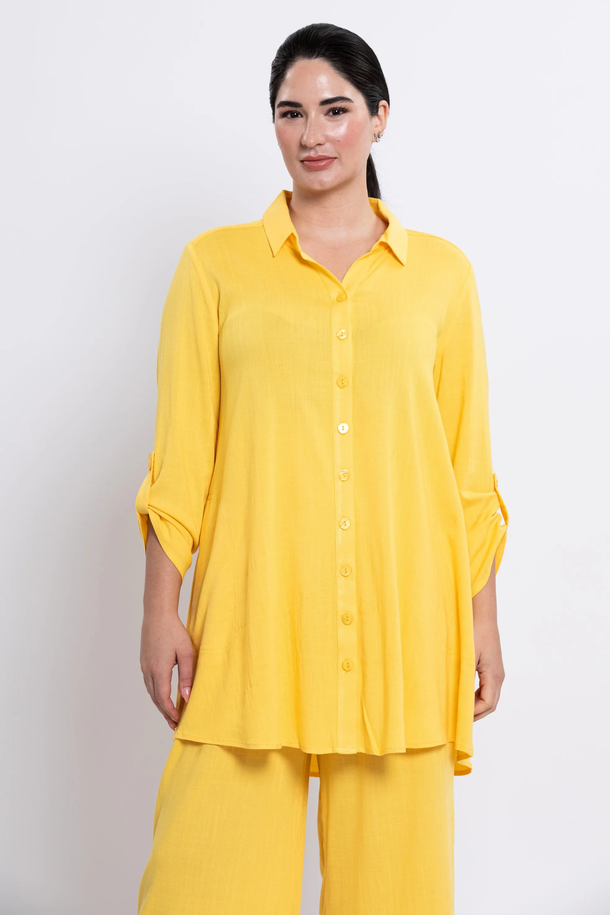 Celine Blouse, Wallflower, Linen Bamboo sold by Blue Sky product image thumbnail 5