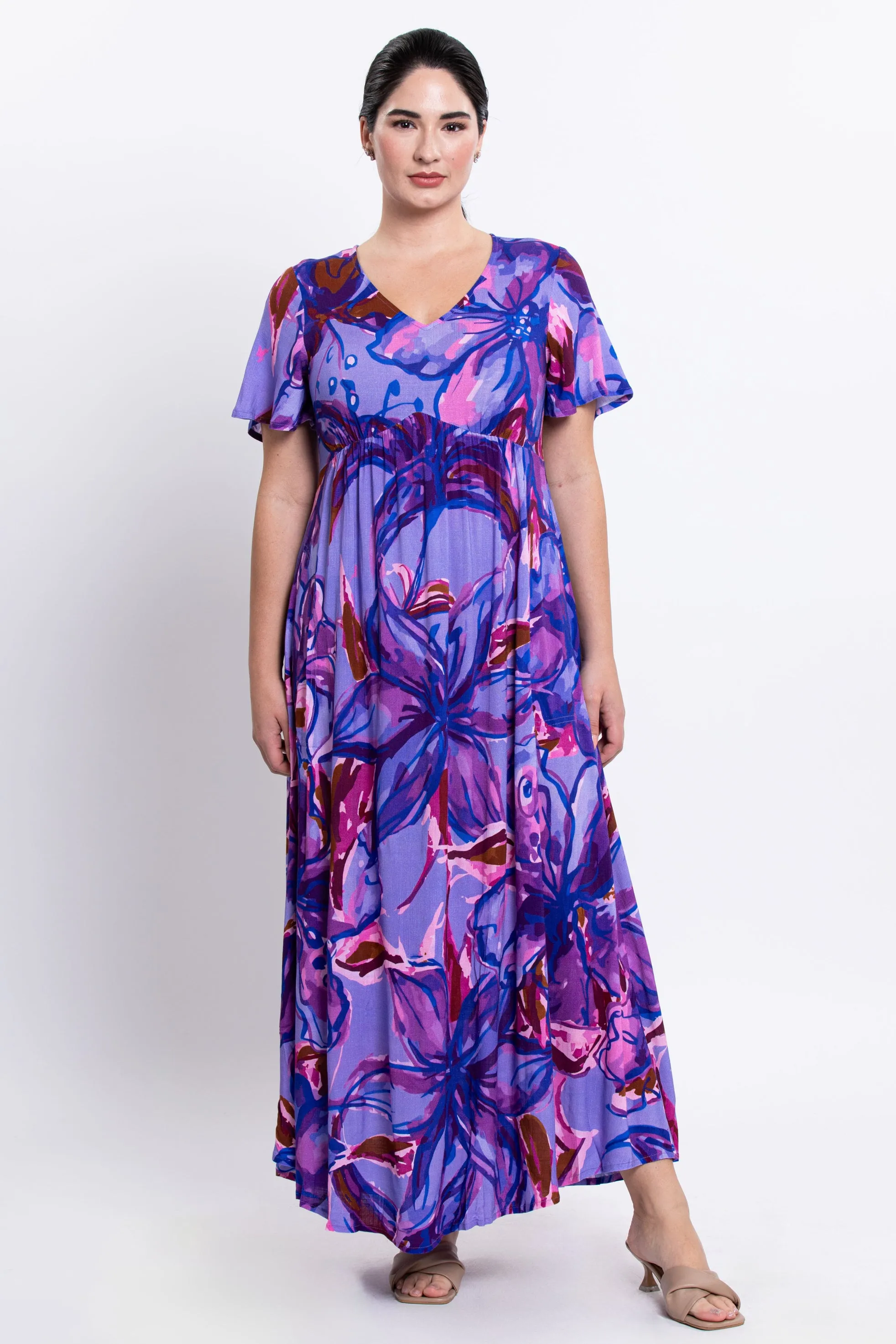 Jane Dress, Lily Love, Linen Bamboo sold by Blue Sky