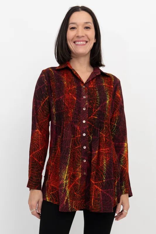 Cindy L/S Blouse, Multi Mesh sold by Blue Sky