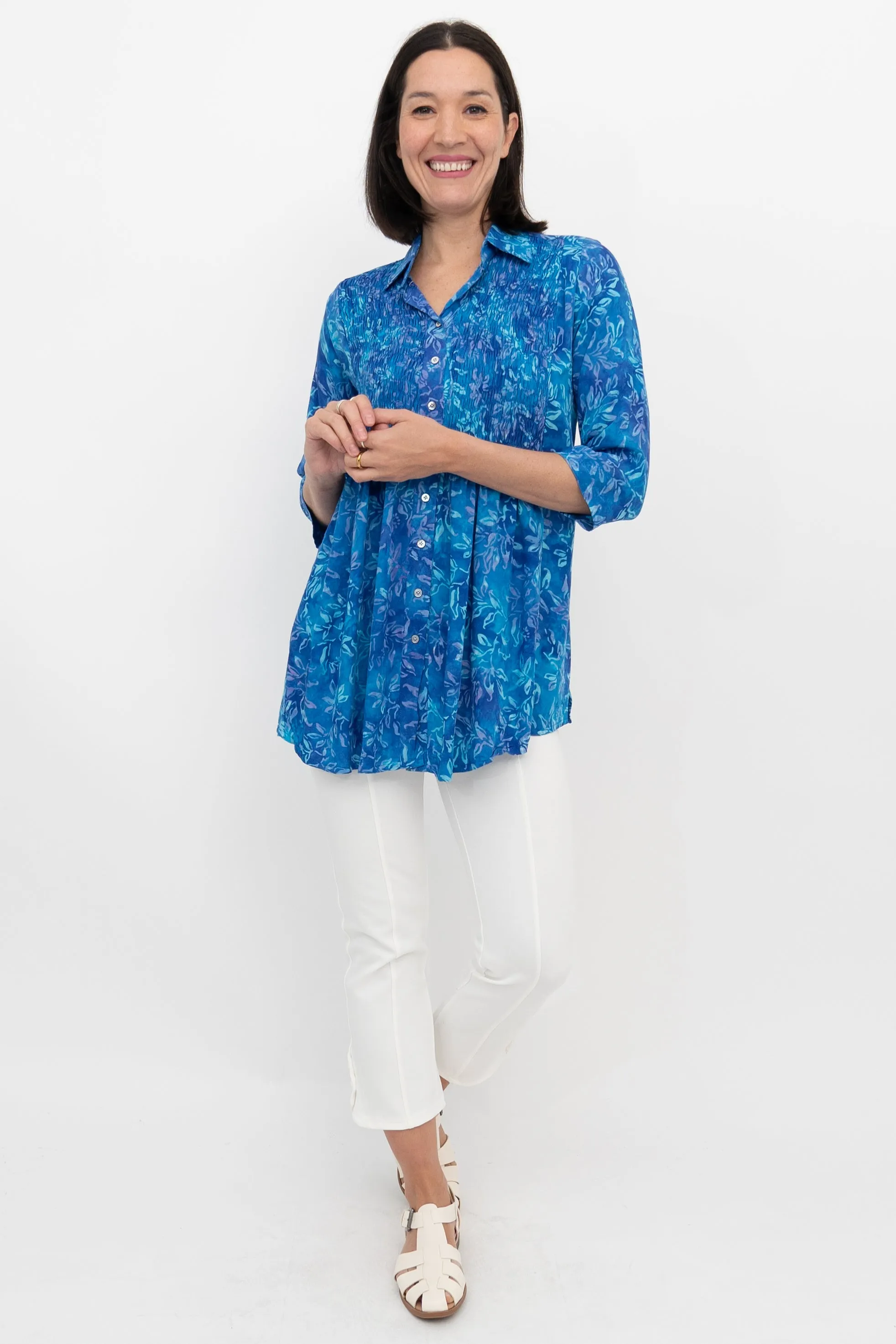Cindy 3/4 Sleeve Top, Blue Wind - Final sale sold by Blue Sky product image thumbnail 2