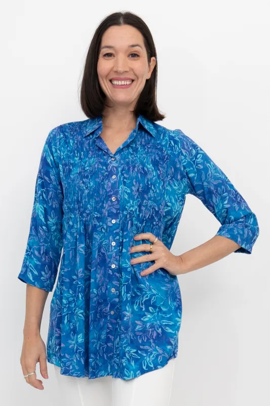 Cindy 3/4 Sleeve Top, Blue Wind sold by Blue Sky