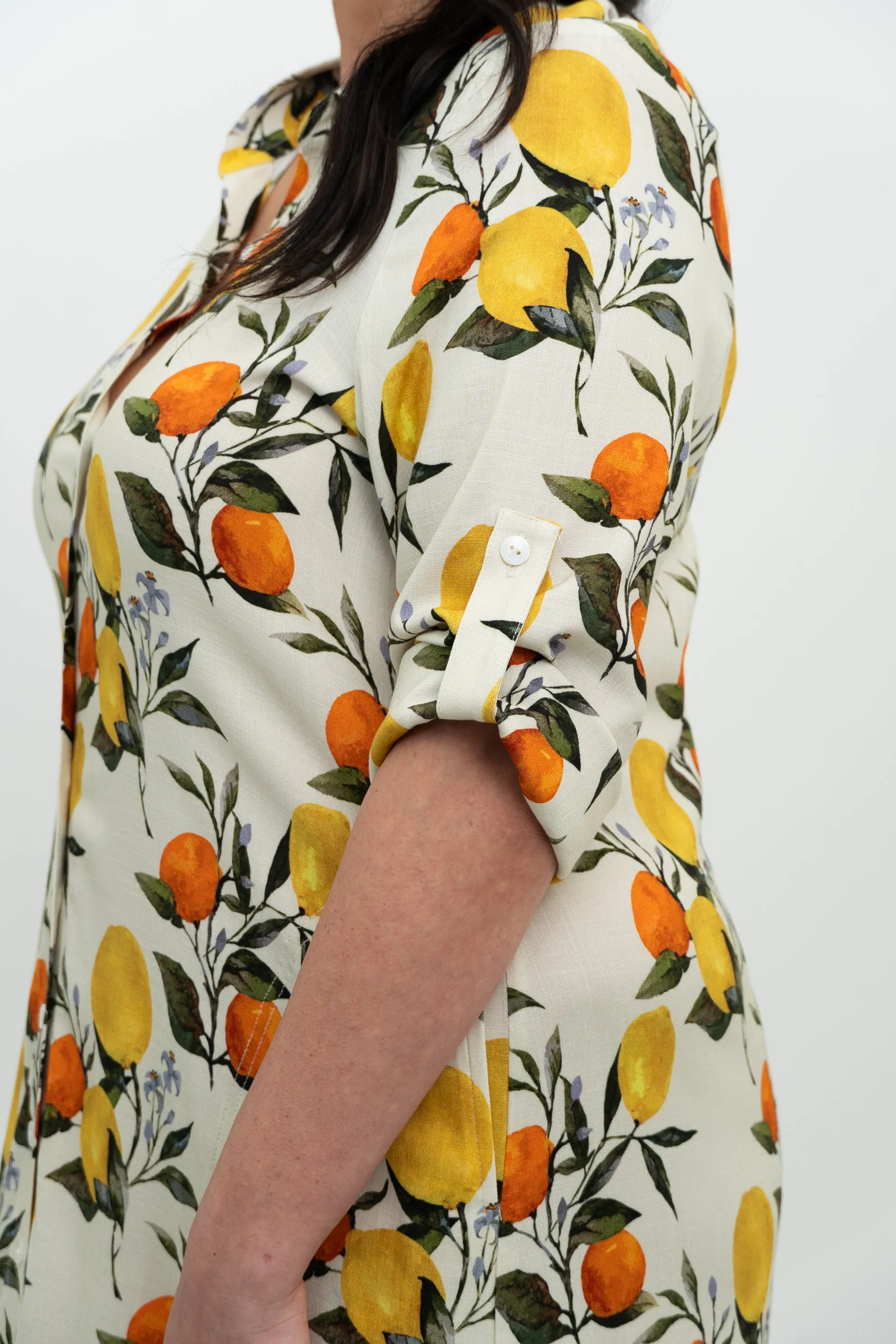 Jennifer Dress, Lemonade, Linen Bamboo sold by Blue Sky product image thumbnail 3