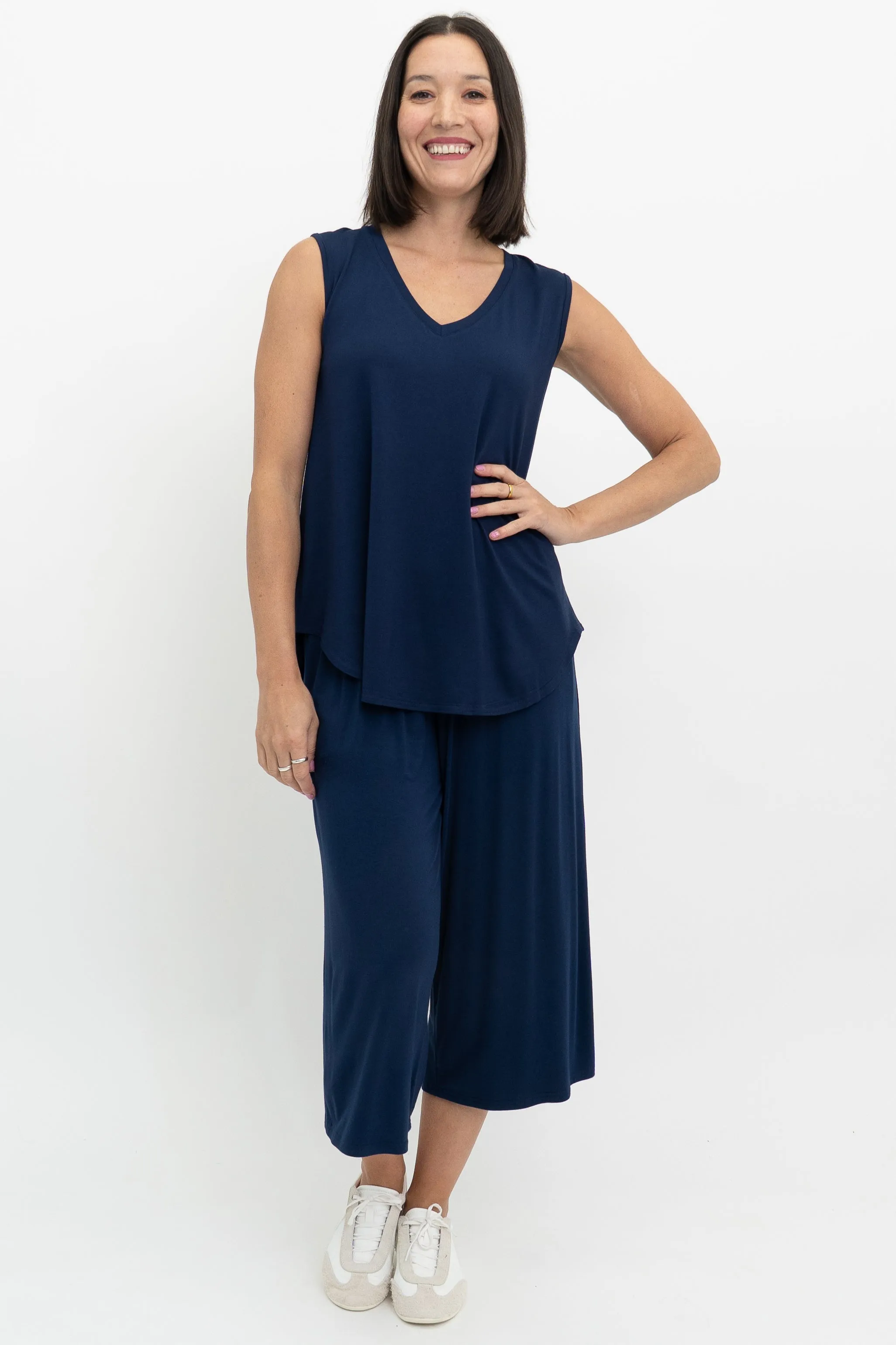 Jackie Tank, Indigo, Bamboo sold by Blue Sky product image thumbnail 2