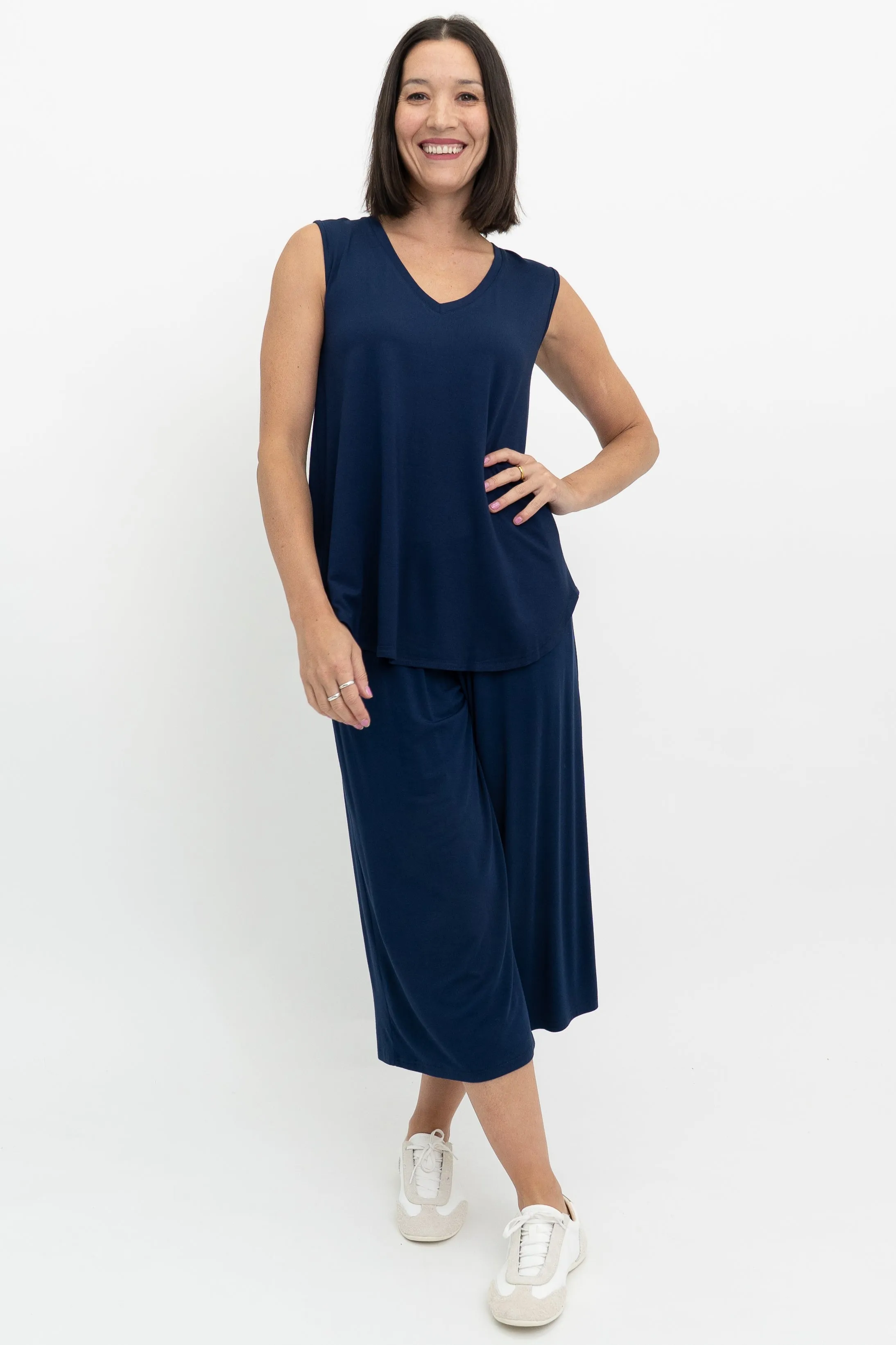 Jackie Tank, Indigo, Bamboo sold by Blue Sky product image thumbnail 3