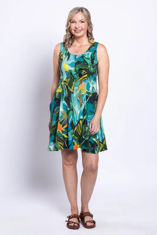 Ava Dress, Greenroom, Linen Bamboo sold by Blue Sky