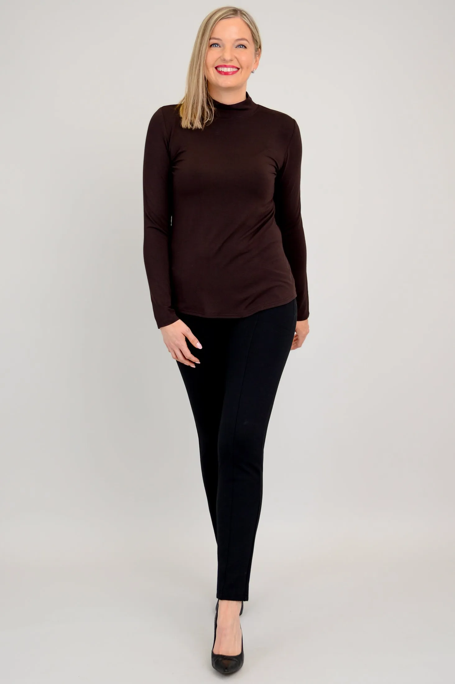 Tonya Top, Coffee, Bamboo - Final Sale sold by Blue Sky product image thumbnail 2