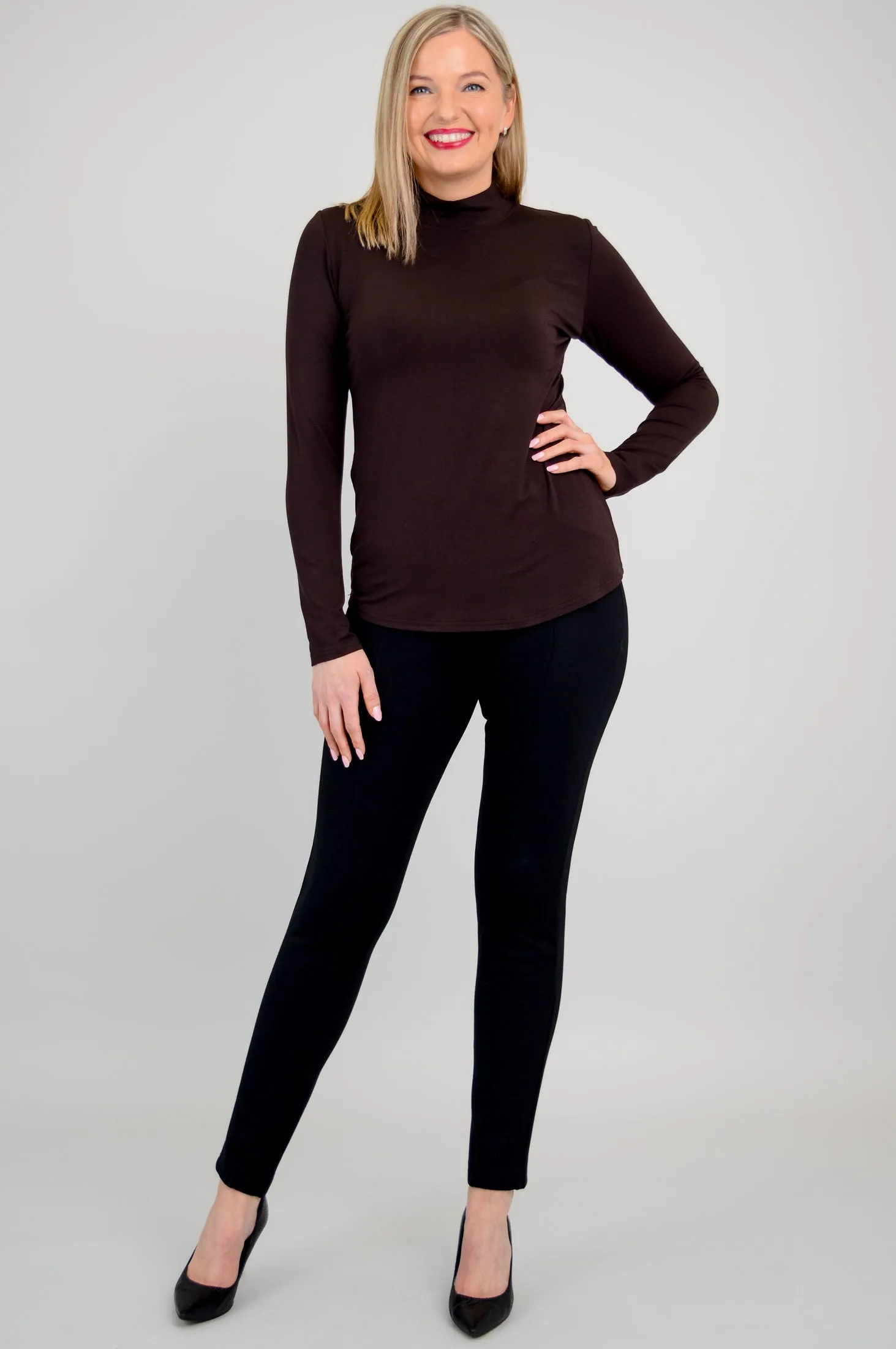Tonya Top, Coffee, Bamboo - Final Sale sold by Blue Sky product image thumbnail 4
