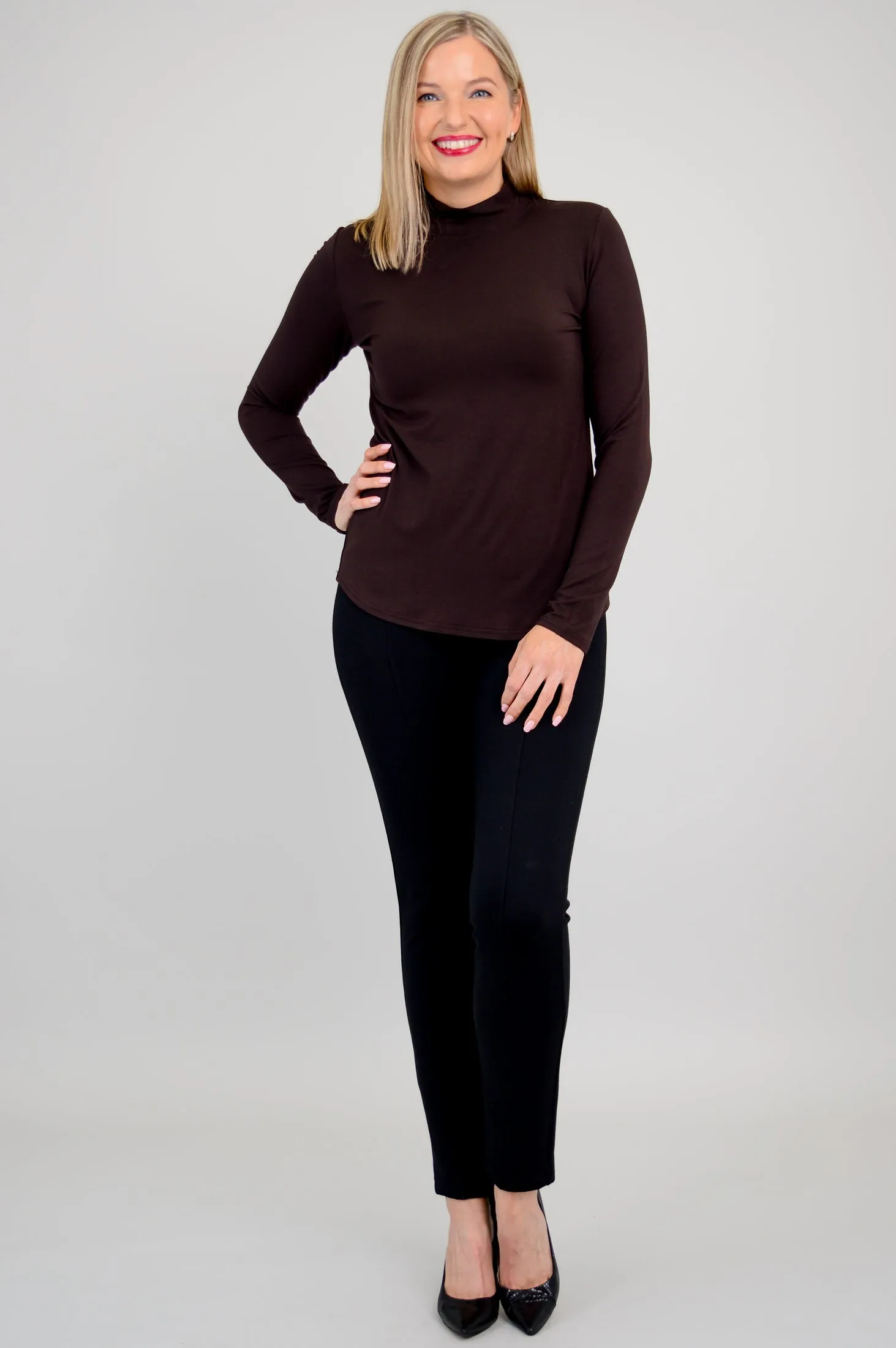 Tonya Top, Coffee, Bamboo - Final Sale sold by Blue Sky product image thumbnail 5