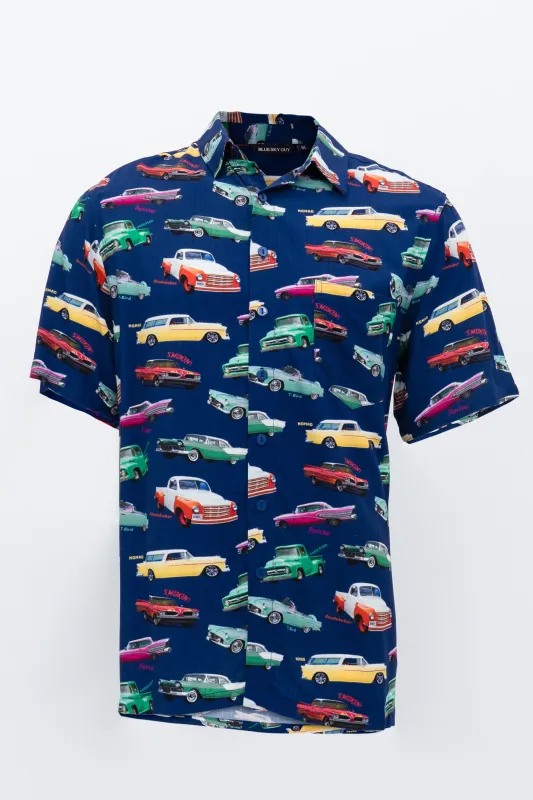 Dino Shirt, Fun Fifties, Viscose sold by Blue Sky