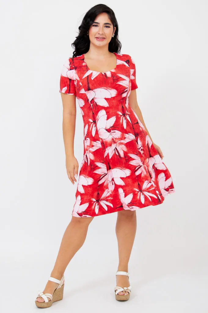 Rhonda Dress, Passion, Bamboo sold by Blue Sky