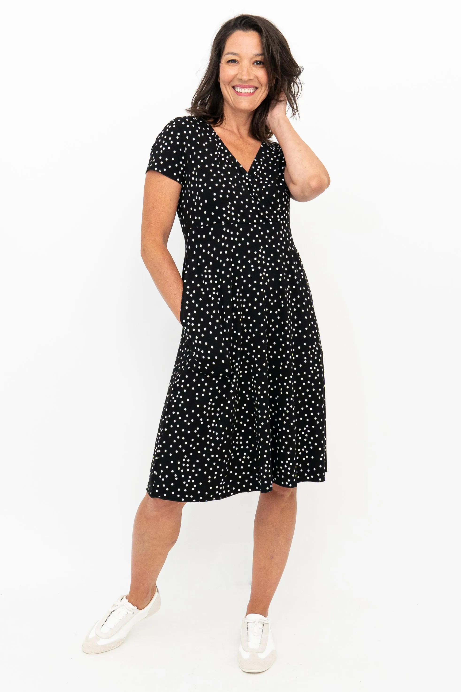 Aurora Dress, Polka, Bamboo sold by Blue Sky product image thumbnail 2