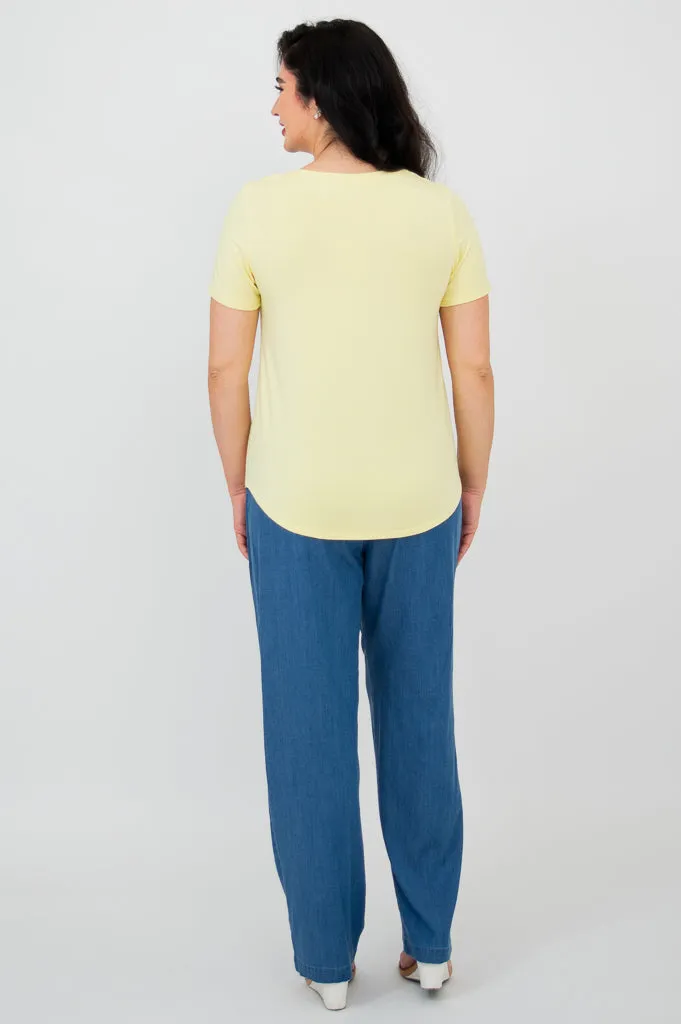 Tessa Tee, Sunshine, Bamboo sold by Blue Sky product image thumbnail 4
