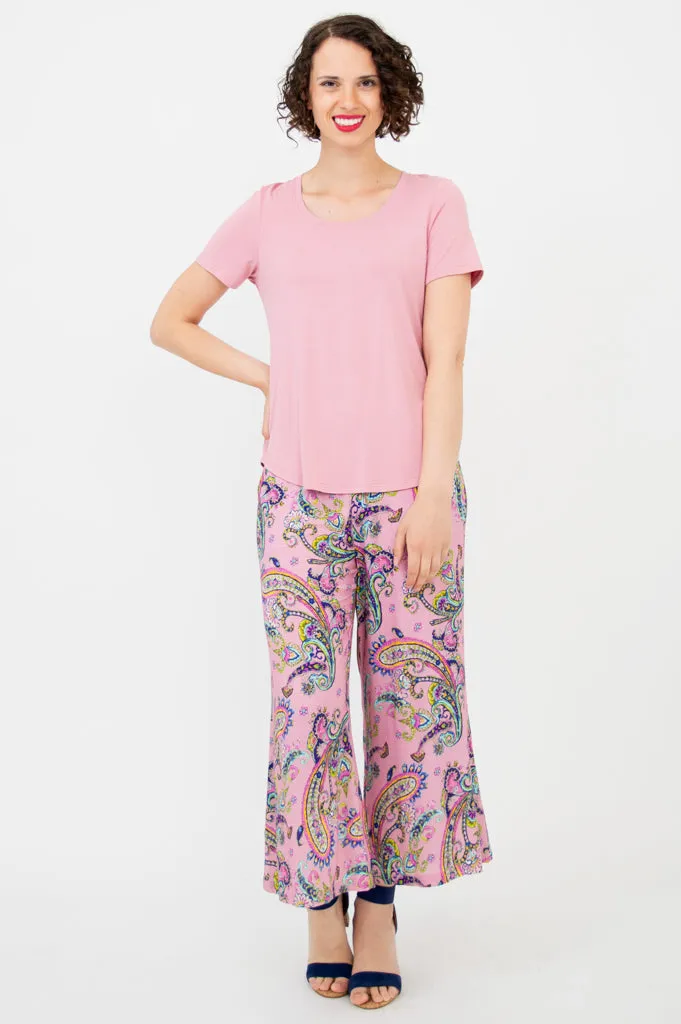 Tessa Tee, Dusty Rose, Bamboo sold by Blue Sky product image thumbnail 3