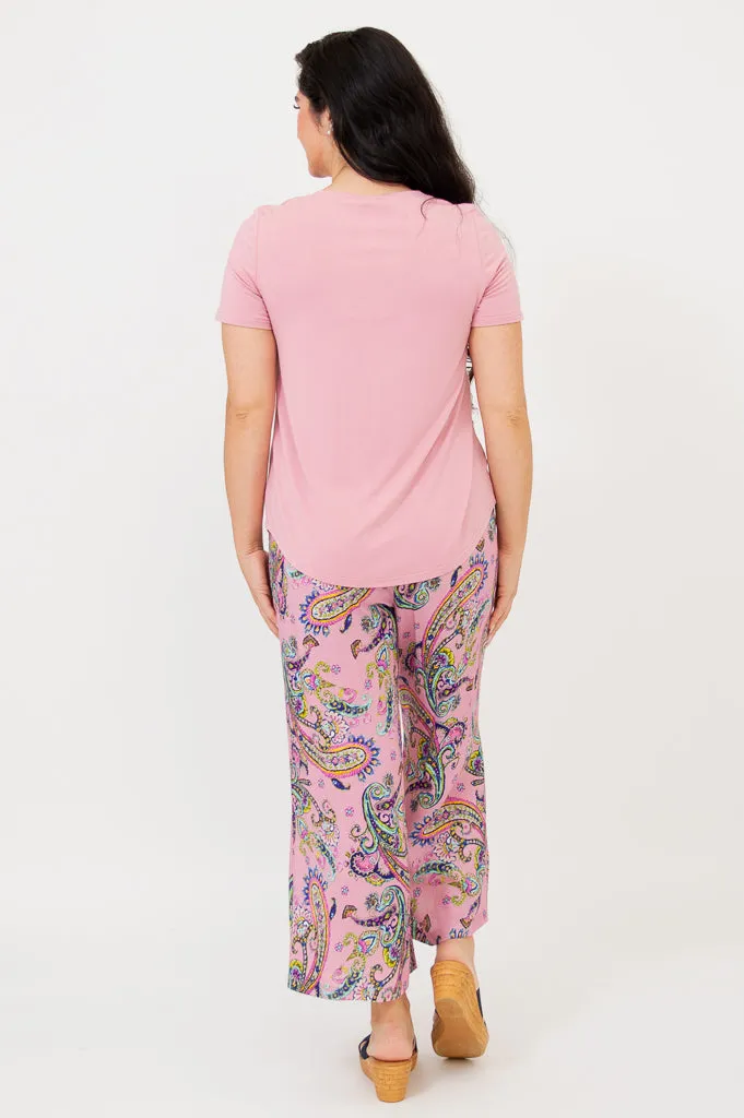 Tessa Tee, Dusty Rose, Bamboo sold by Blue Sky product image thumbnail 5