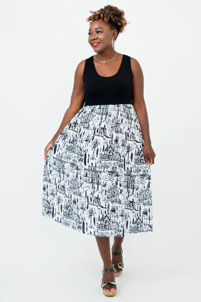 Paloma Dress, Journey, Linen Bamboo sold by Blue Sky product image thumbnail 3