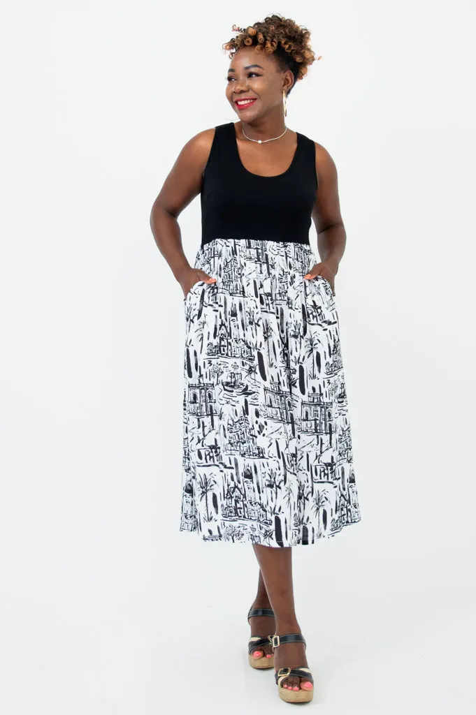 Paloma Dress, Journey, Linen Bamboo sold by Blue Sky product image thumbnail 4