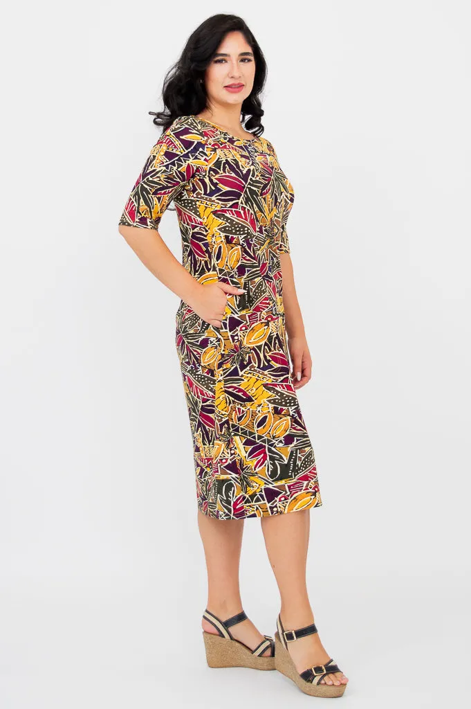Olivia Dress, Tropikal, Bamboo sold by Blue Sky product image thumbnail 4