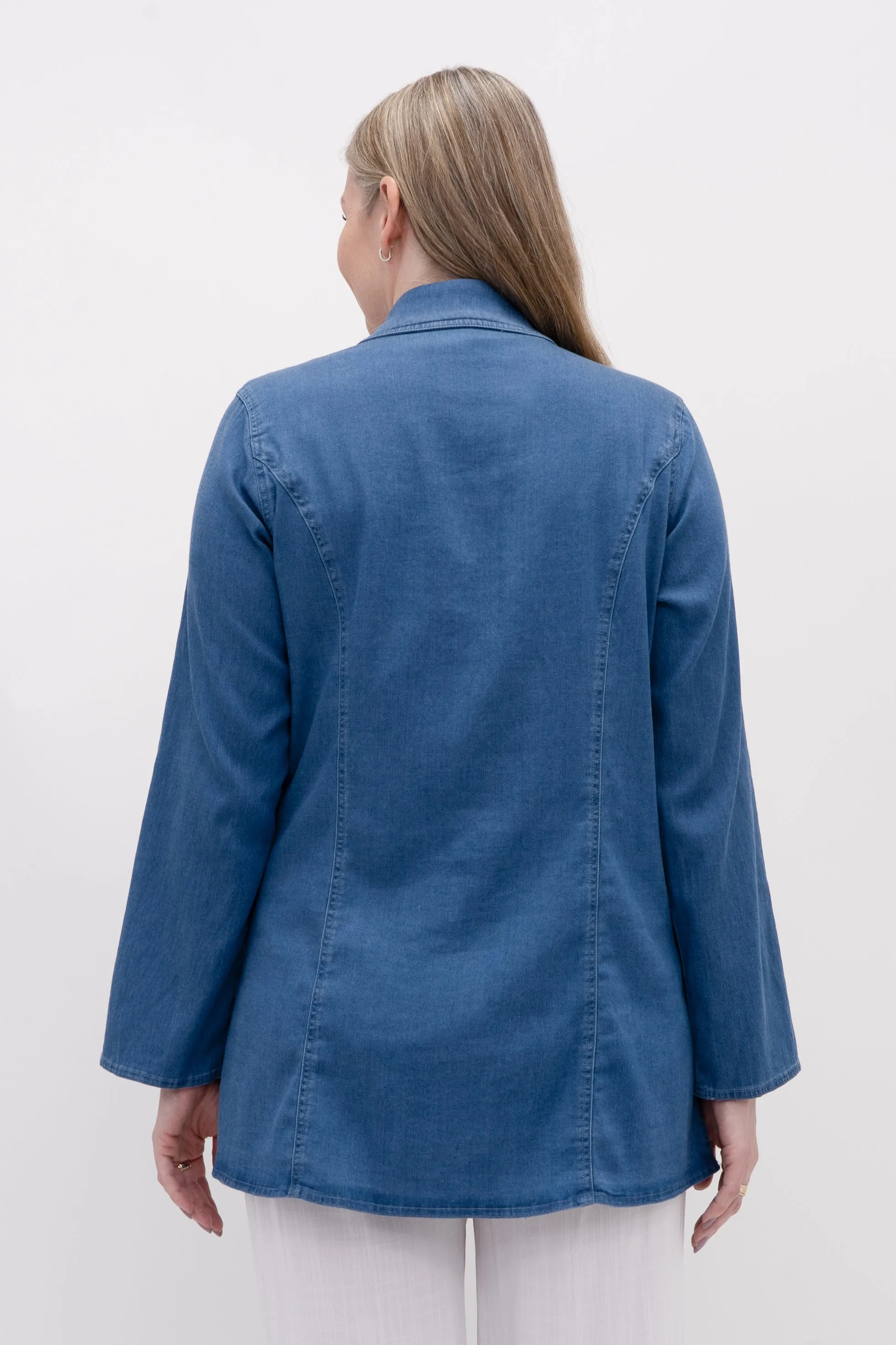 Kelly Jacket, Lightweight Tencel Denim sold by Blue Sky product image thumbnail 3