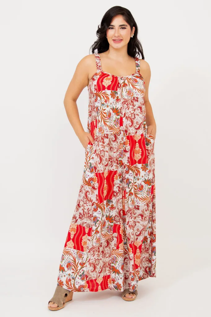 Joanna Jumpsuit, Charm, Linen Bamboo sold by Blue Sky