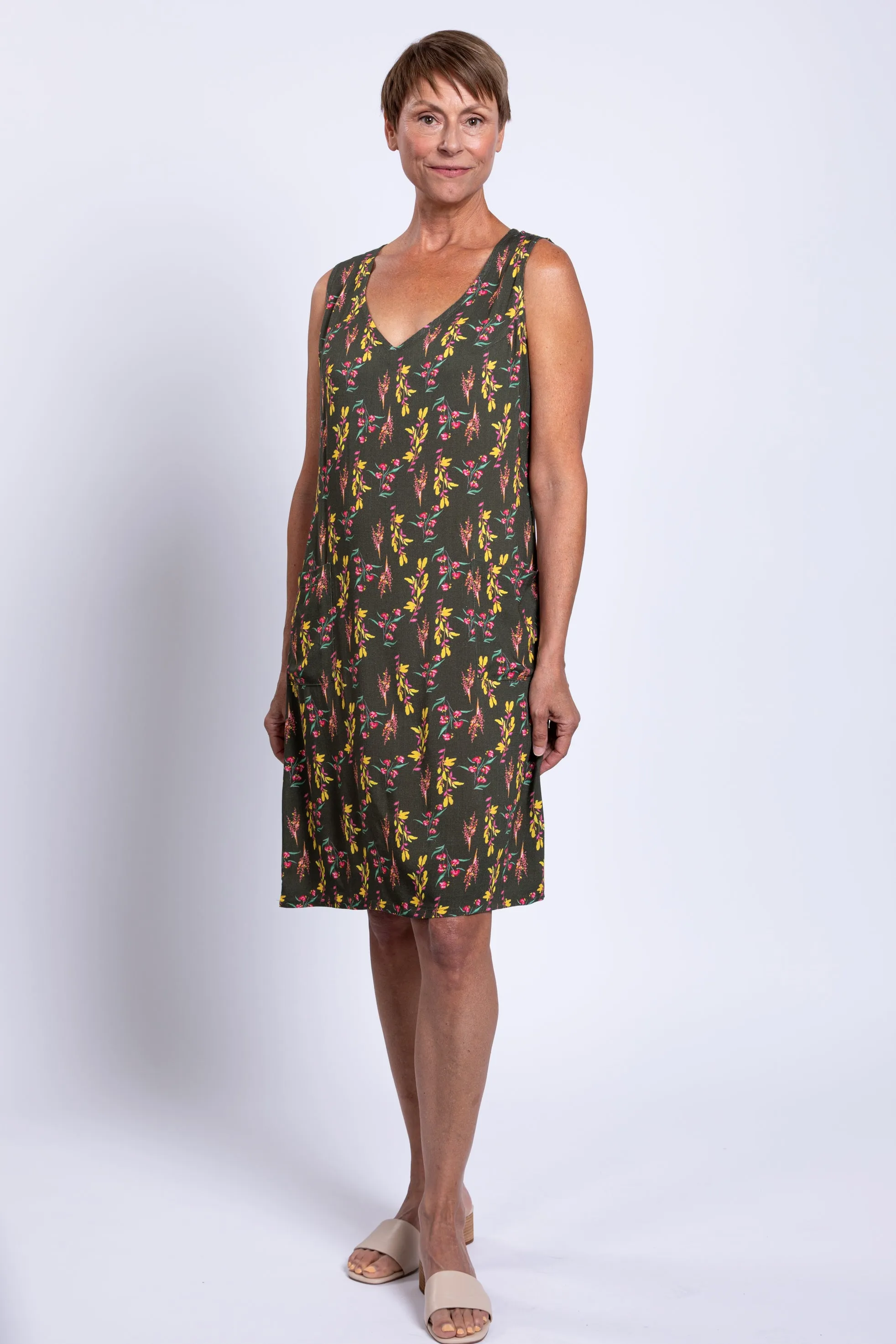 Felicia Dress, Wonder, Linen Bamboo sold by Blue Sky product image thumbnail 5