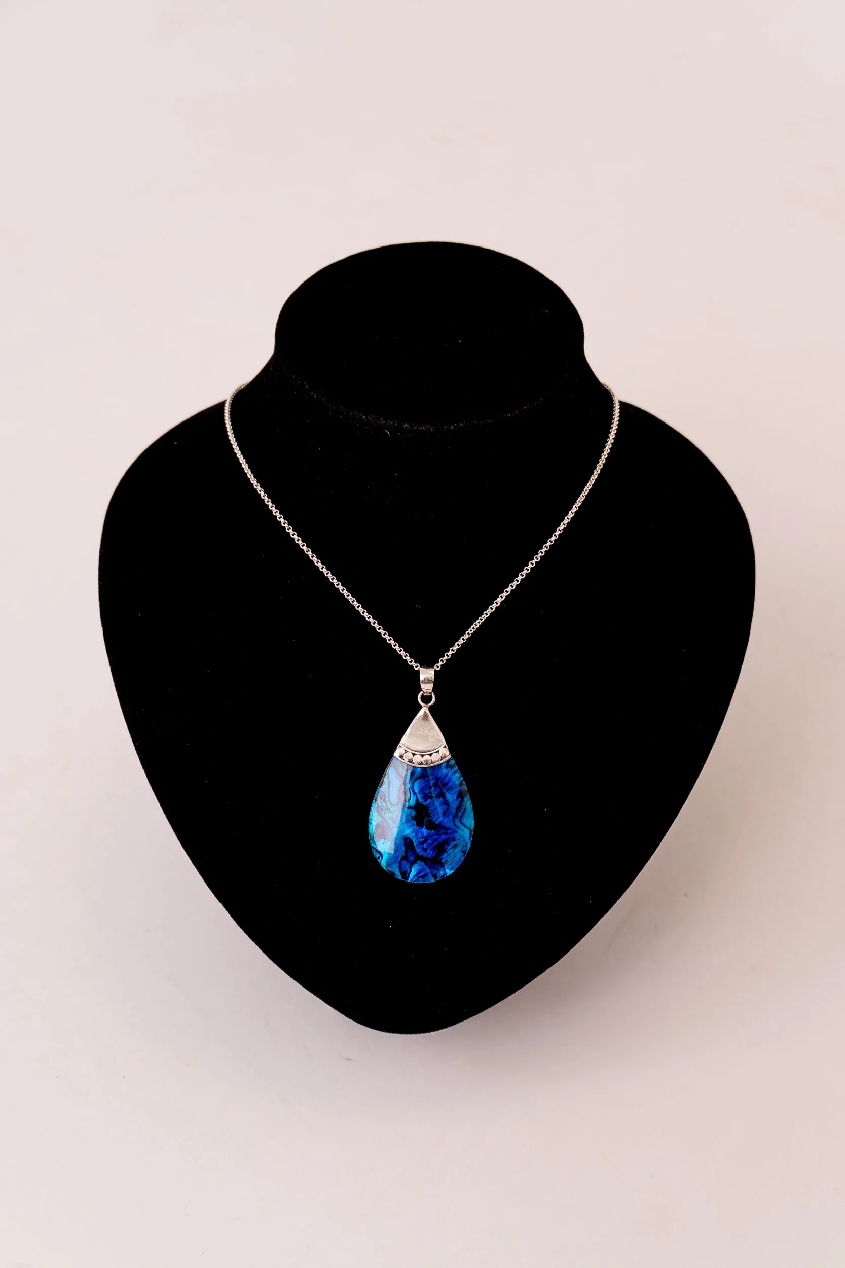 Blue Pava Tear Pendant Necklace sold by Blue Sky product image thumbnail 2