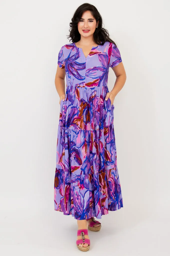 Laurita Dress, Lily Love, Linen Bamboo sold by Blue Sky