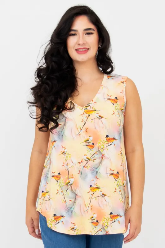 Jackie Tank, Songbird, Bamboo sold by Blue Sky