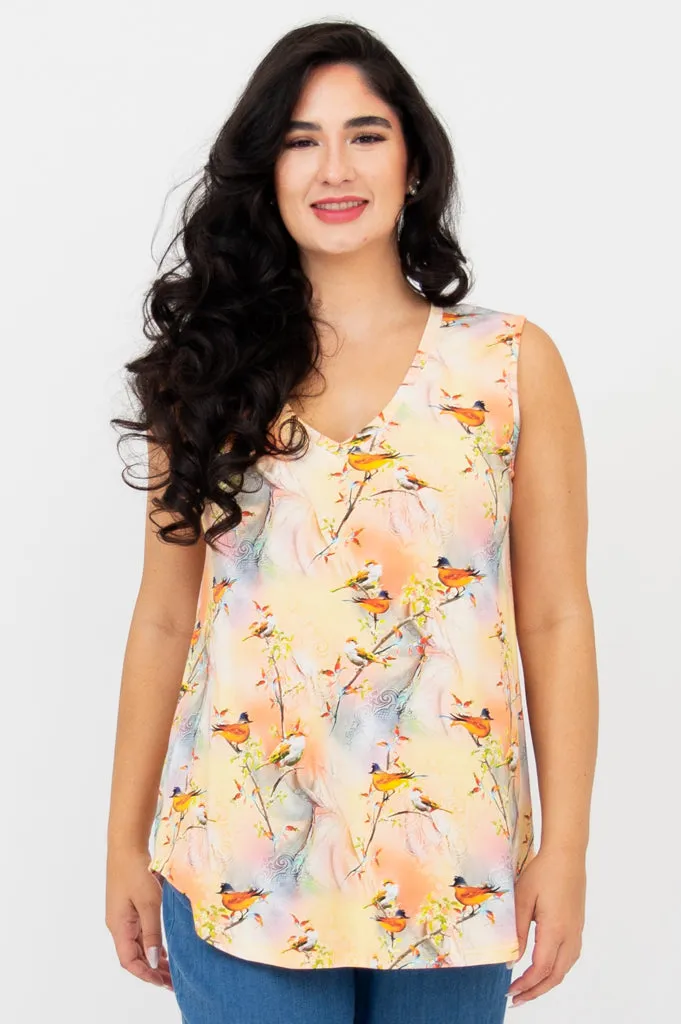 Jackie Tank, Songbird, Bamboo sold by Blue Sky