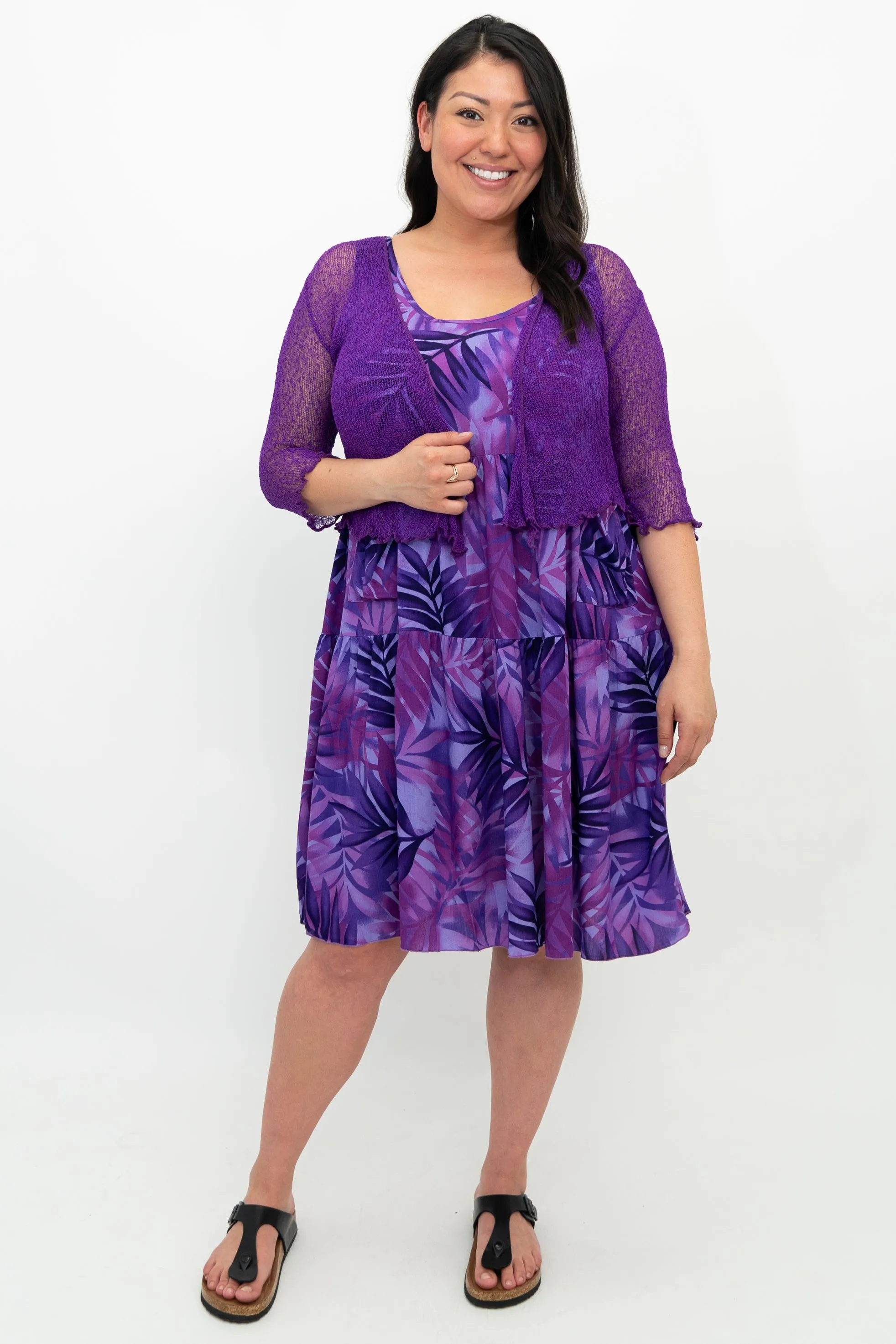 Kayana Dress, Fuchsia Palm - Final Sale sold by Blue Sky product image thumbnail 2