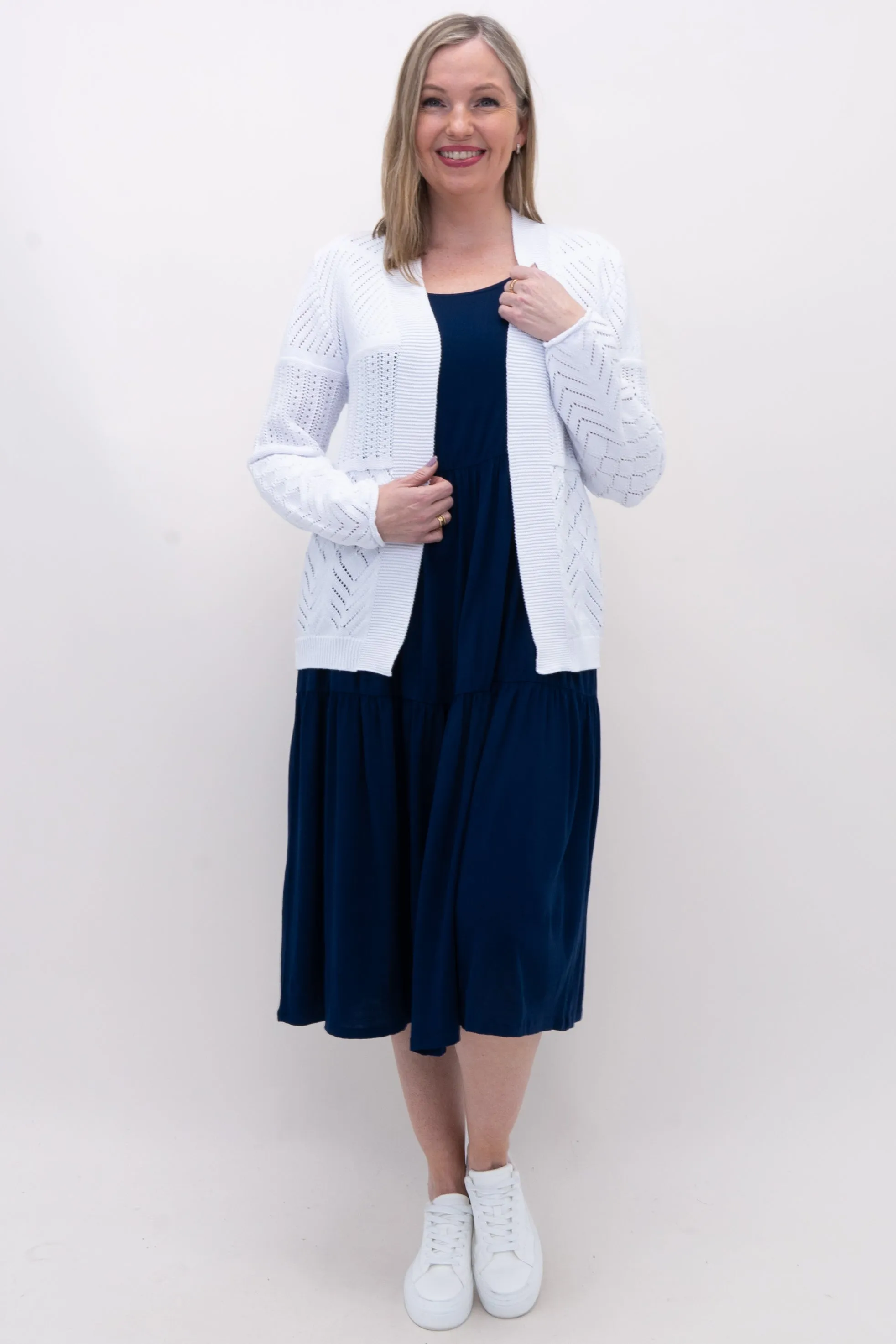 Linda Sweater, White, Cotton - Final Sale sold by Blue Sky product image thumbnail 2