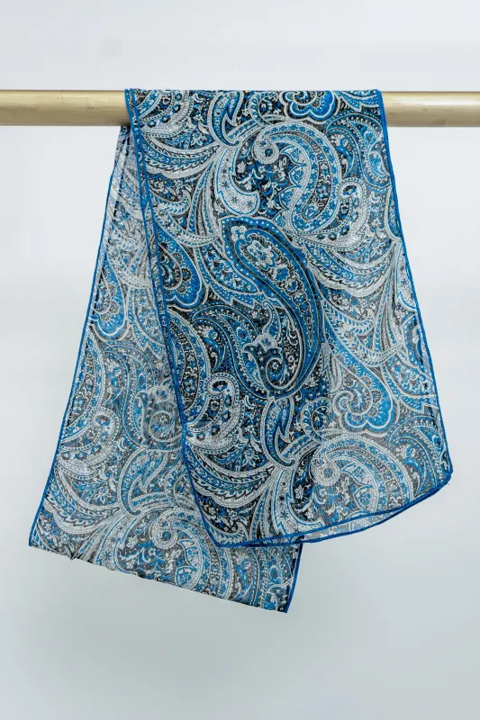 Large Silk Scarf, Simplicity sold by Blue Sky