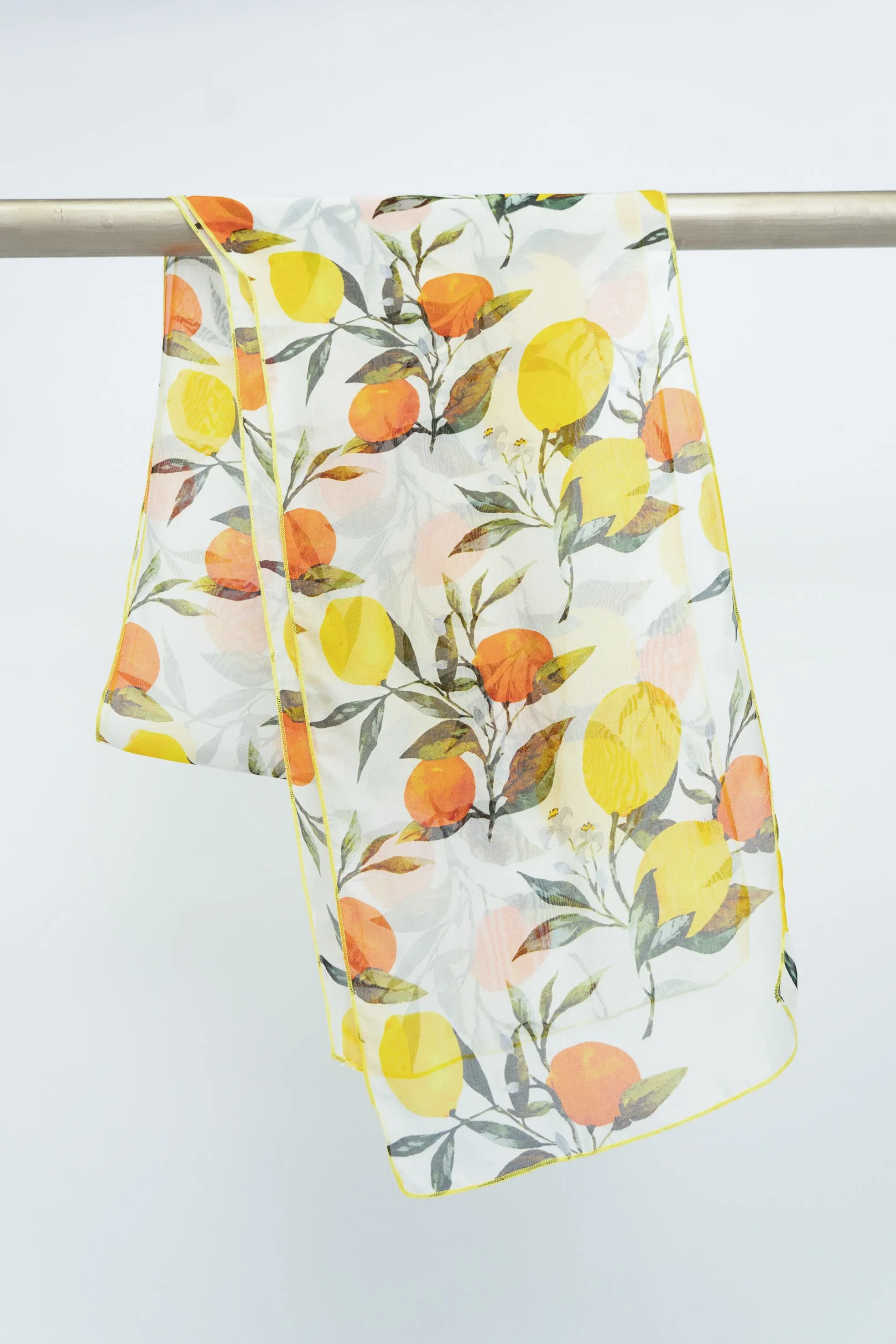 Small Silk Scarf, Lemonade sold by Blue Sky