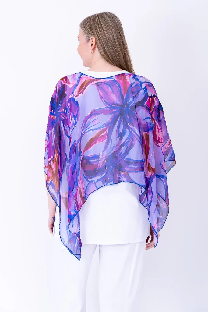 Silk Poncho, Lily Love sold by Blue Sky product image thumbnail 5