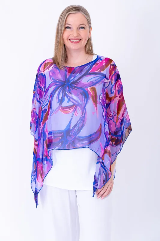 Silk Poncho, Lily Love sold by Blue Sky